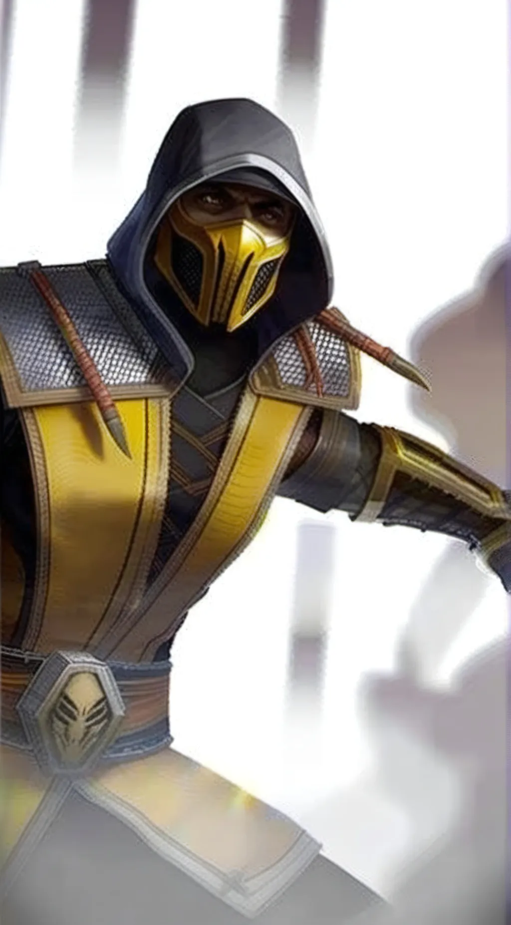 ai character: Scorpion  background