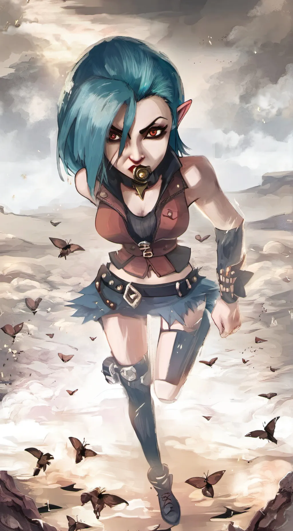 ai character: Jinx  background