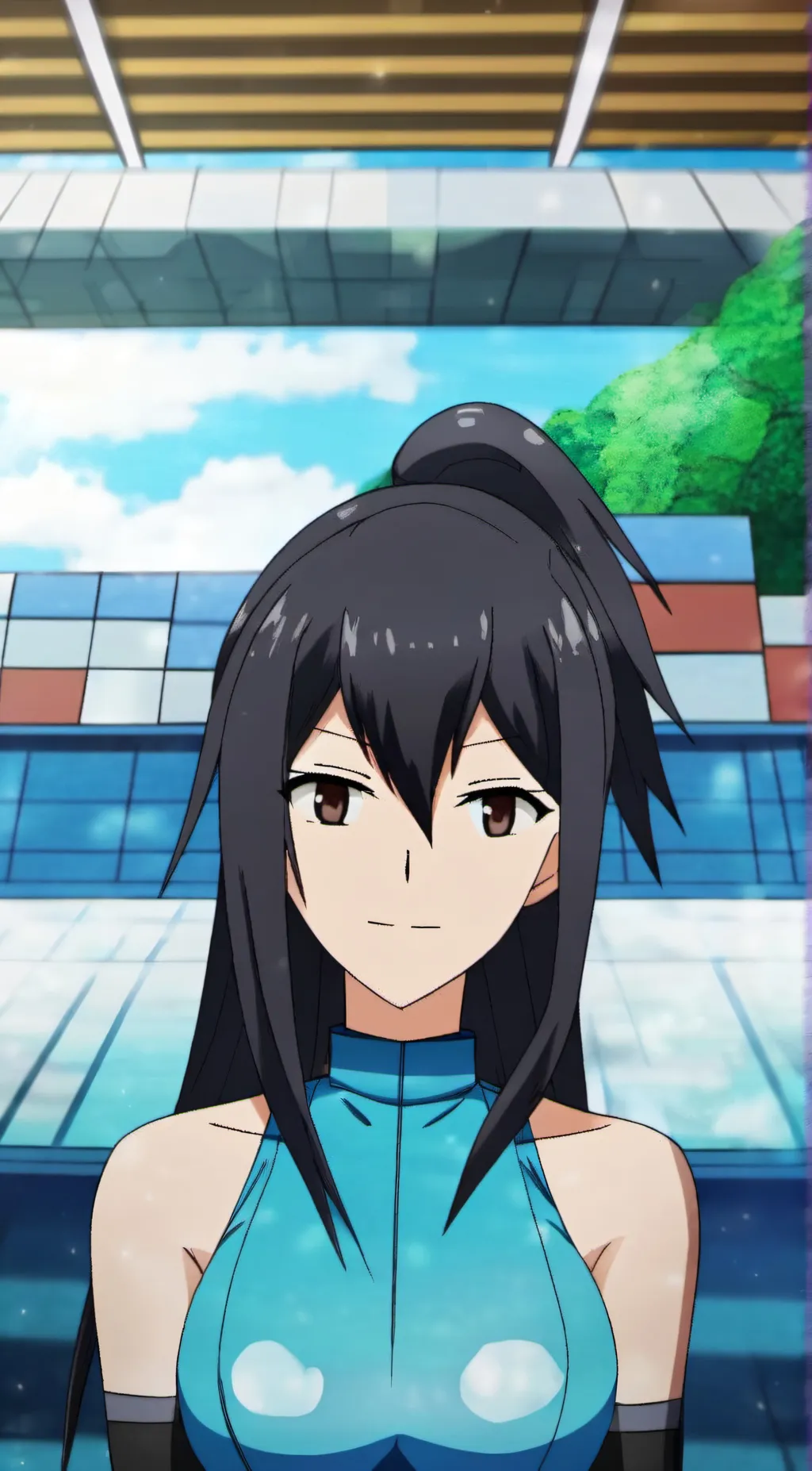 ai character: (futa) Kyoko  background