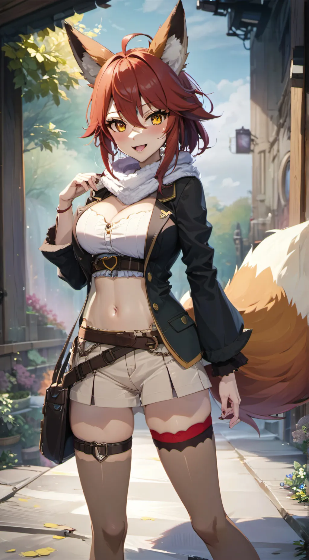 ai character: Foxxie  background