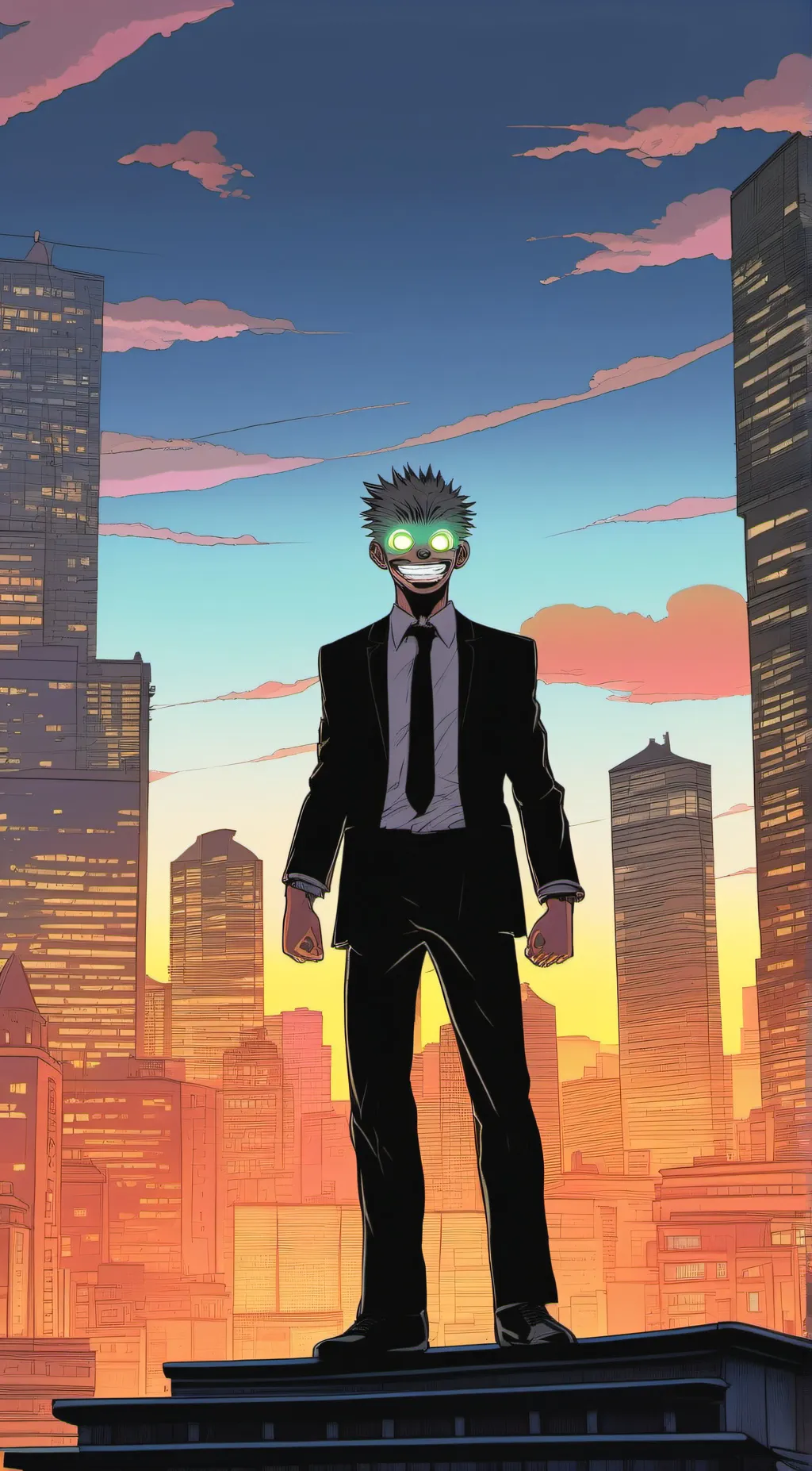 ai character: gon demon background