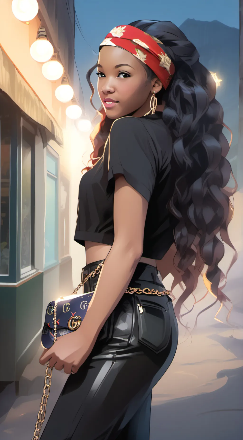 ai character: Rose background