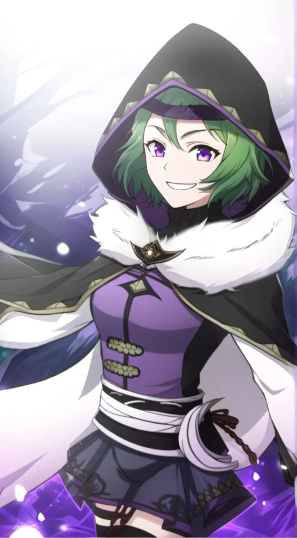 ai character: Electro cicin mage background