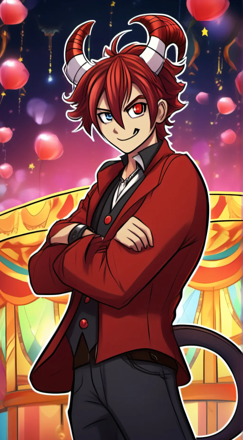 ai character: digital circus 🎪  background