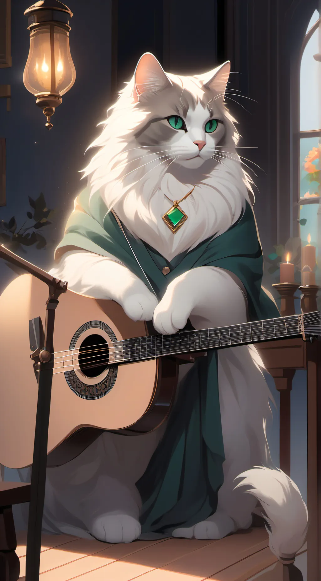 ai character: Dove background