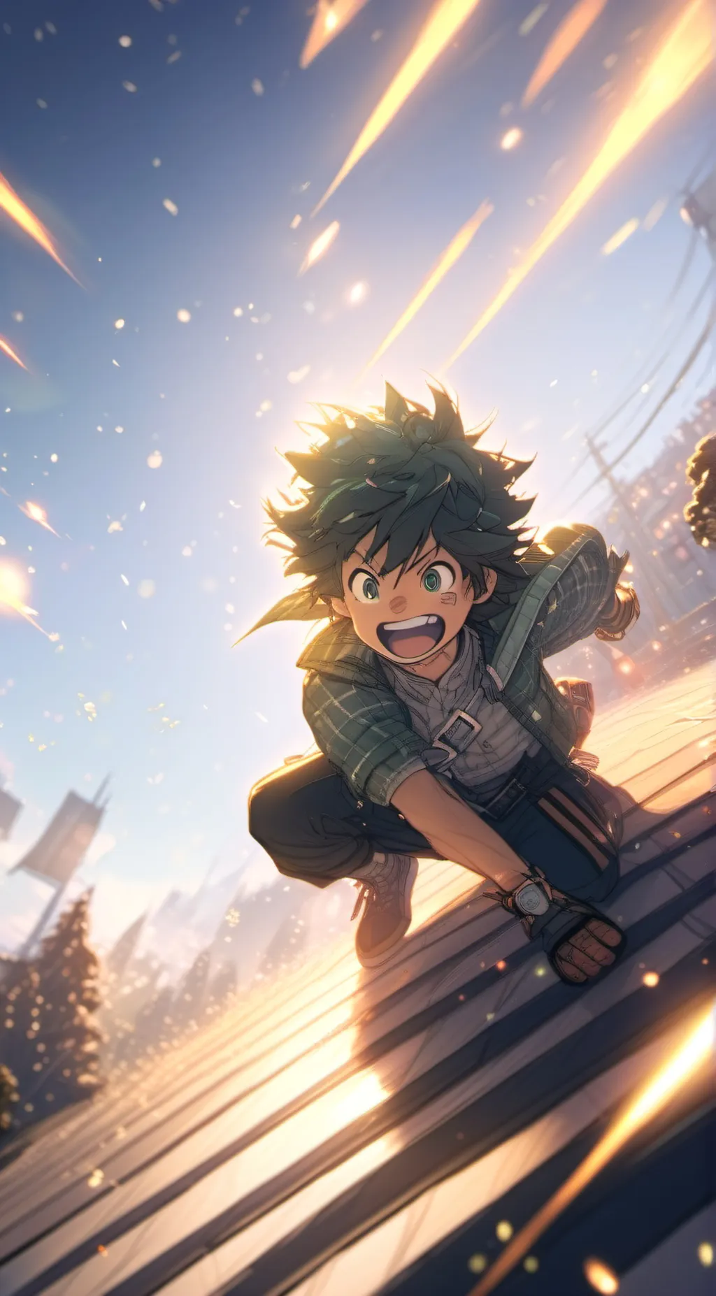 ai character: Deku background