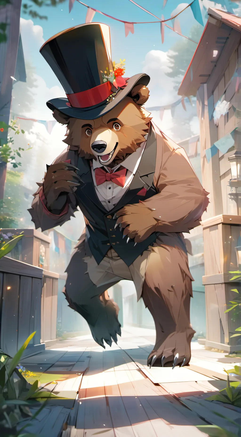 ai character: Freddy fazbear background