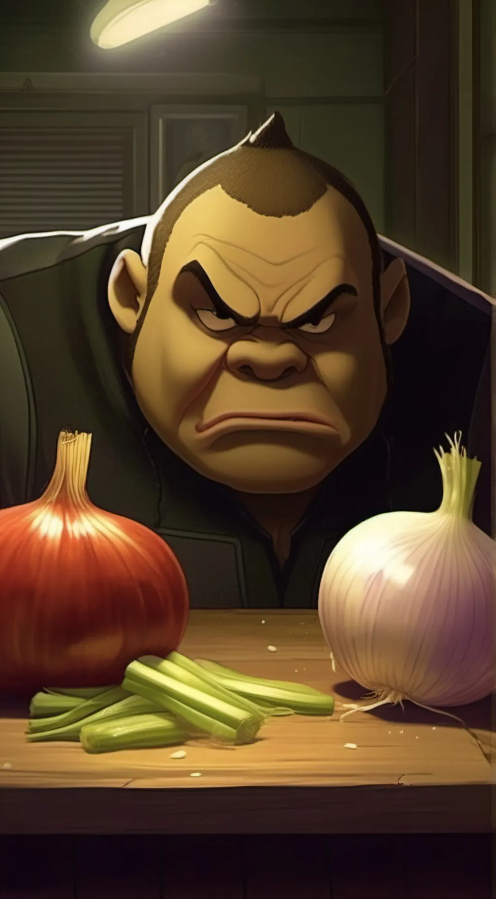 ai character: shrek background