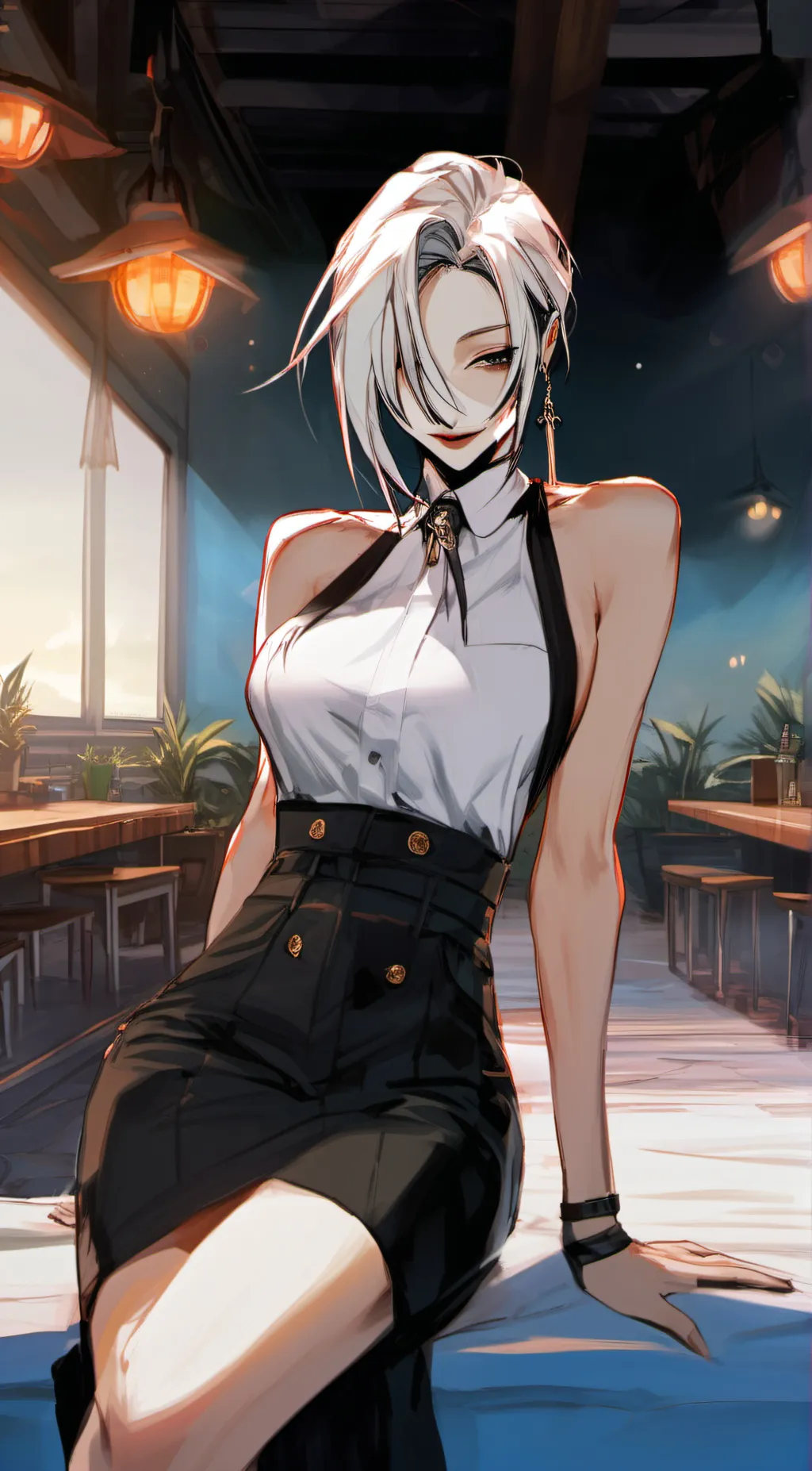 ai character: negin background