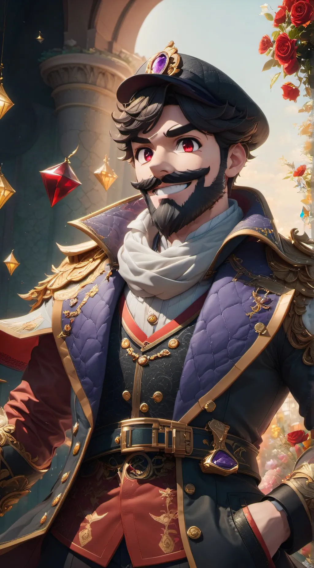 ai character: fancy smg3 background