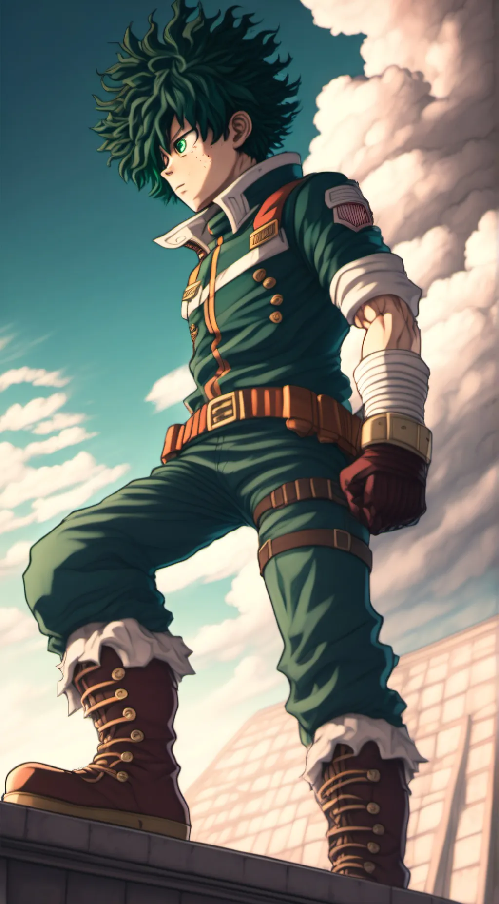 ai character: deku  background