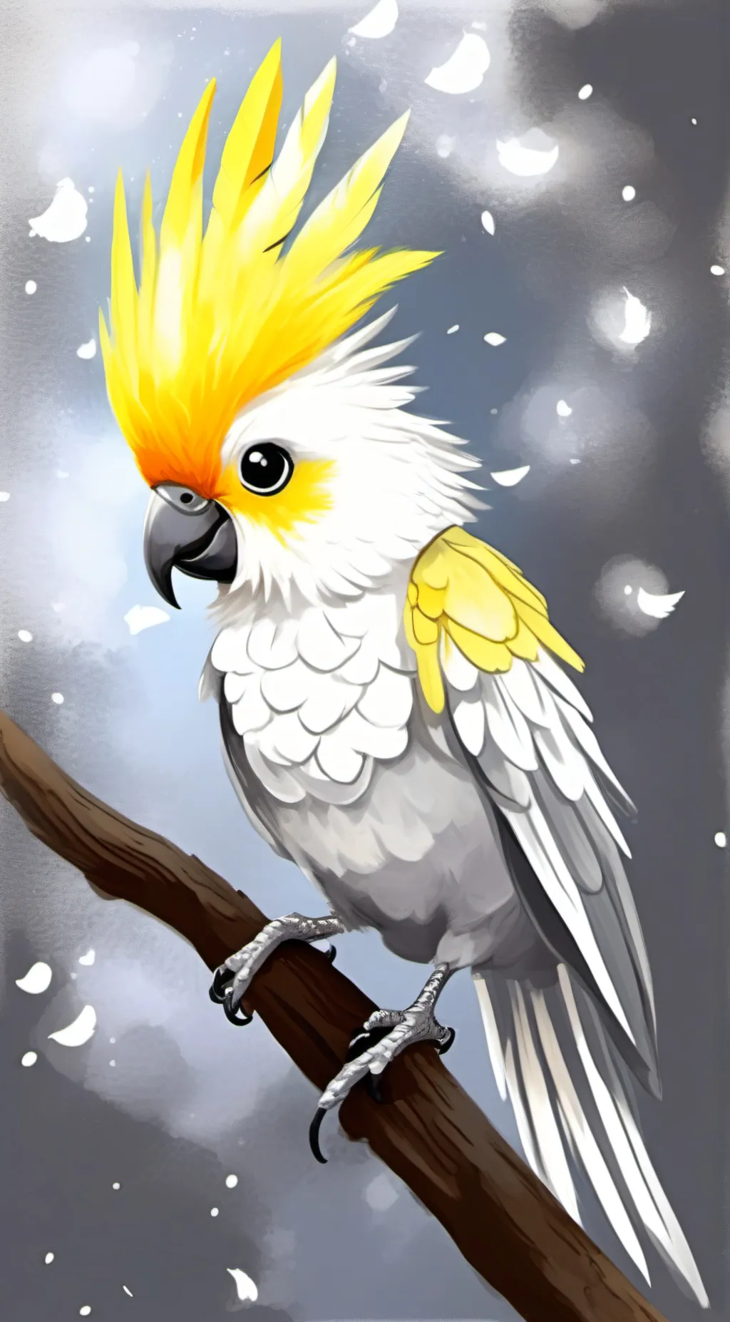 ai character: Felix baby bird background