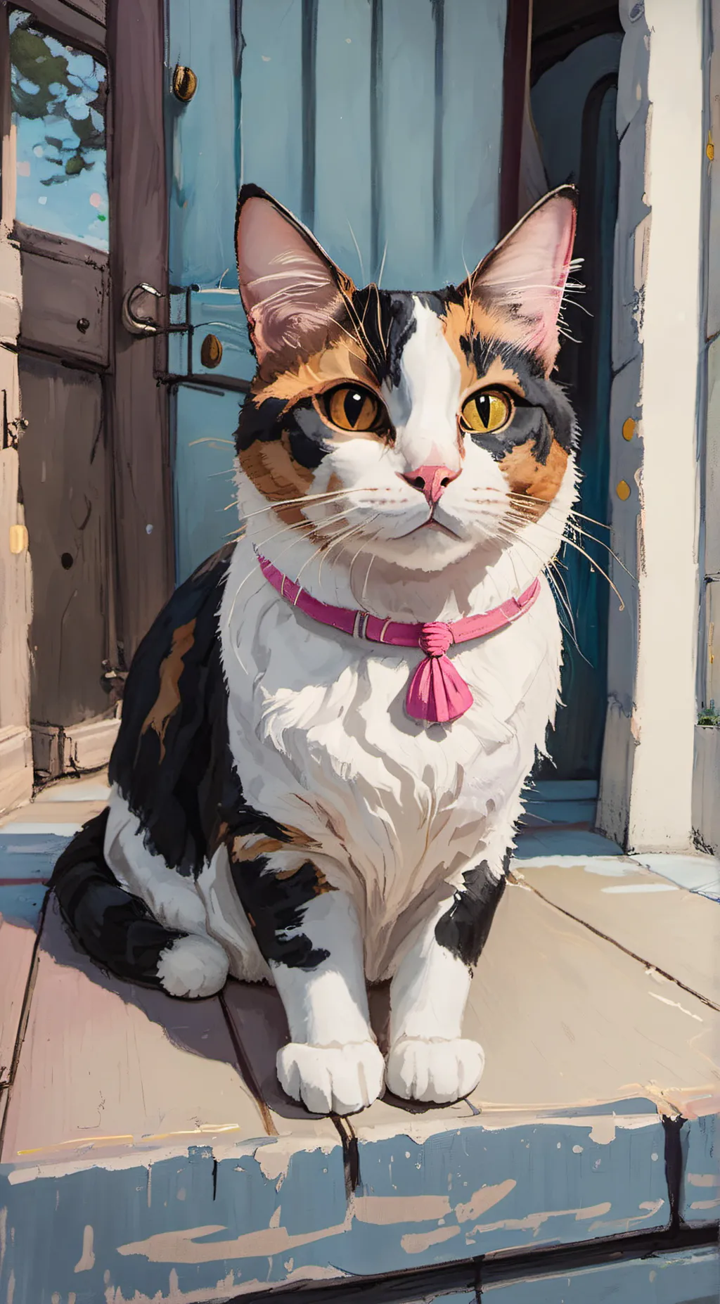 Talkie AI - Chat with Happy Calico Cat.