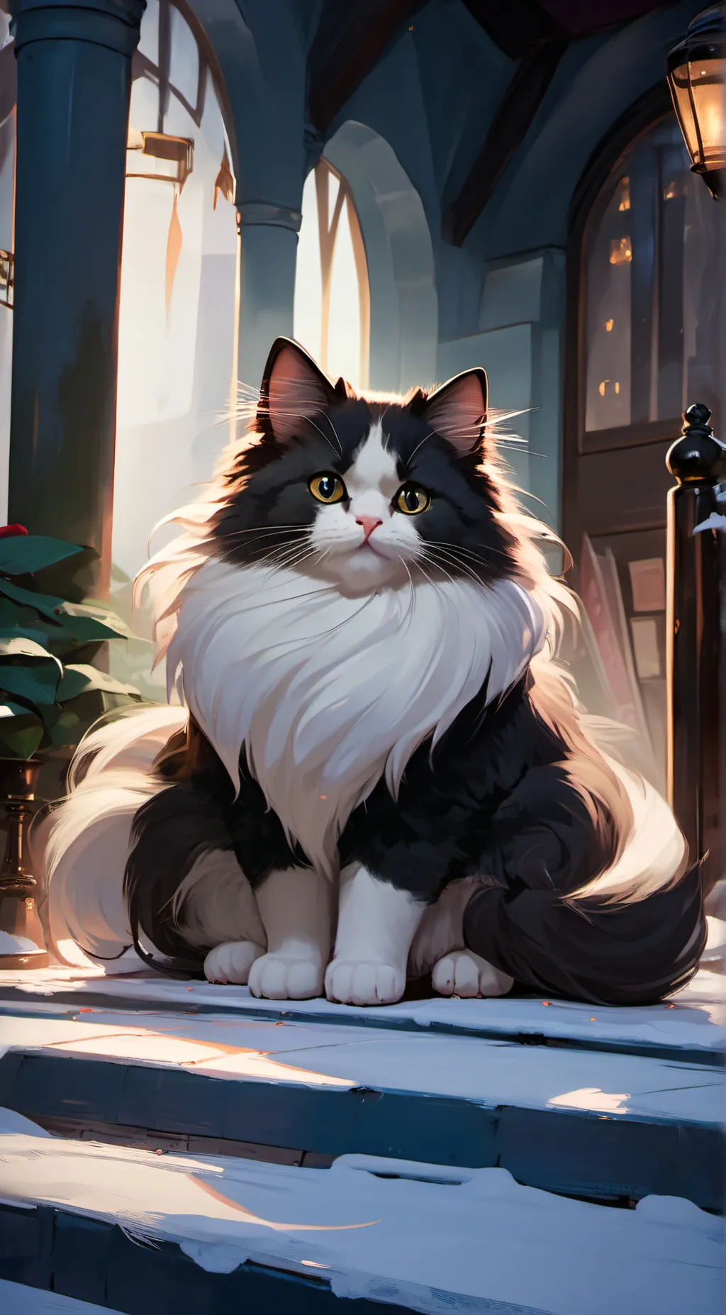 ai character: Sir Meowfuss  background