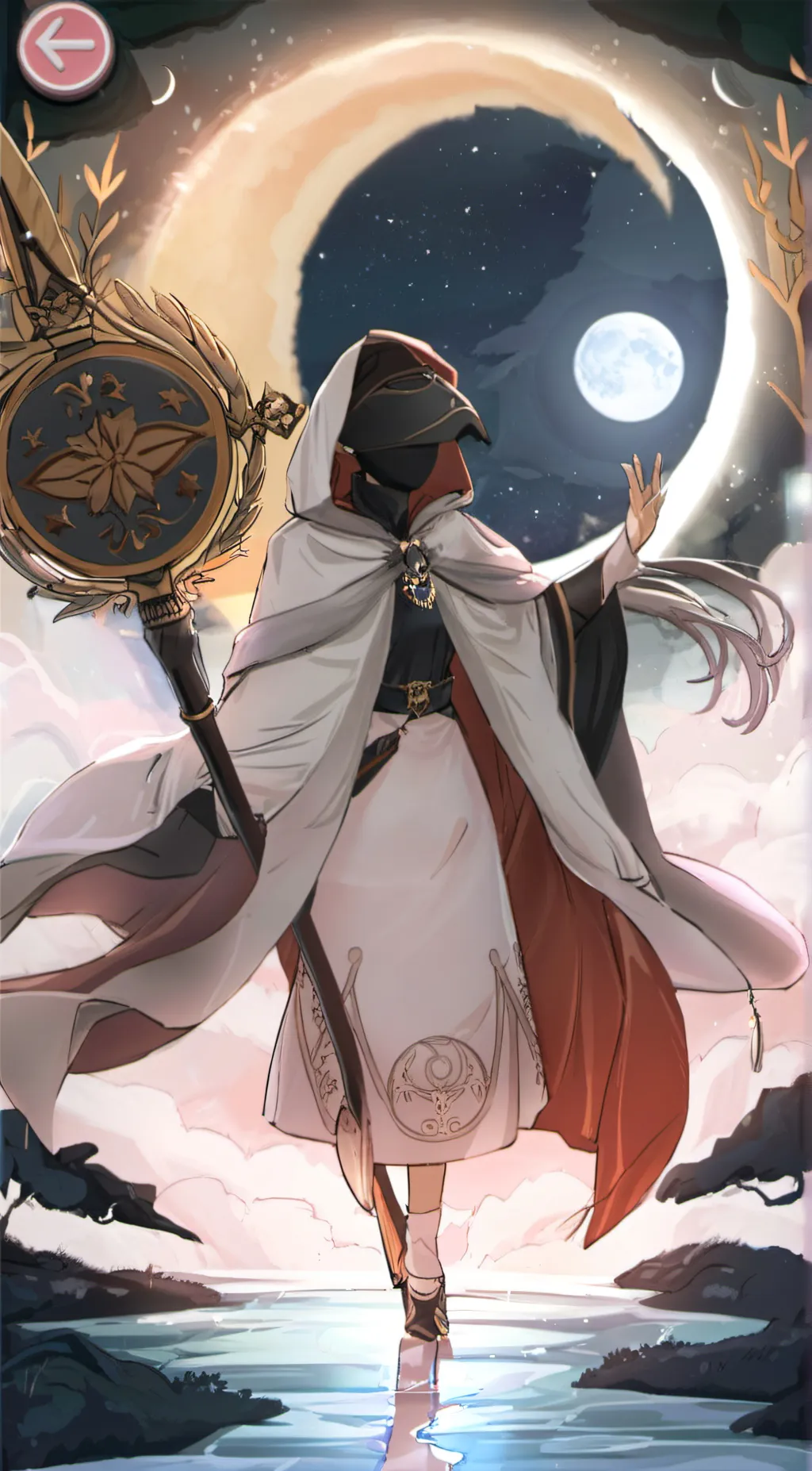 ai character: moon servant background
