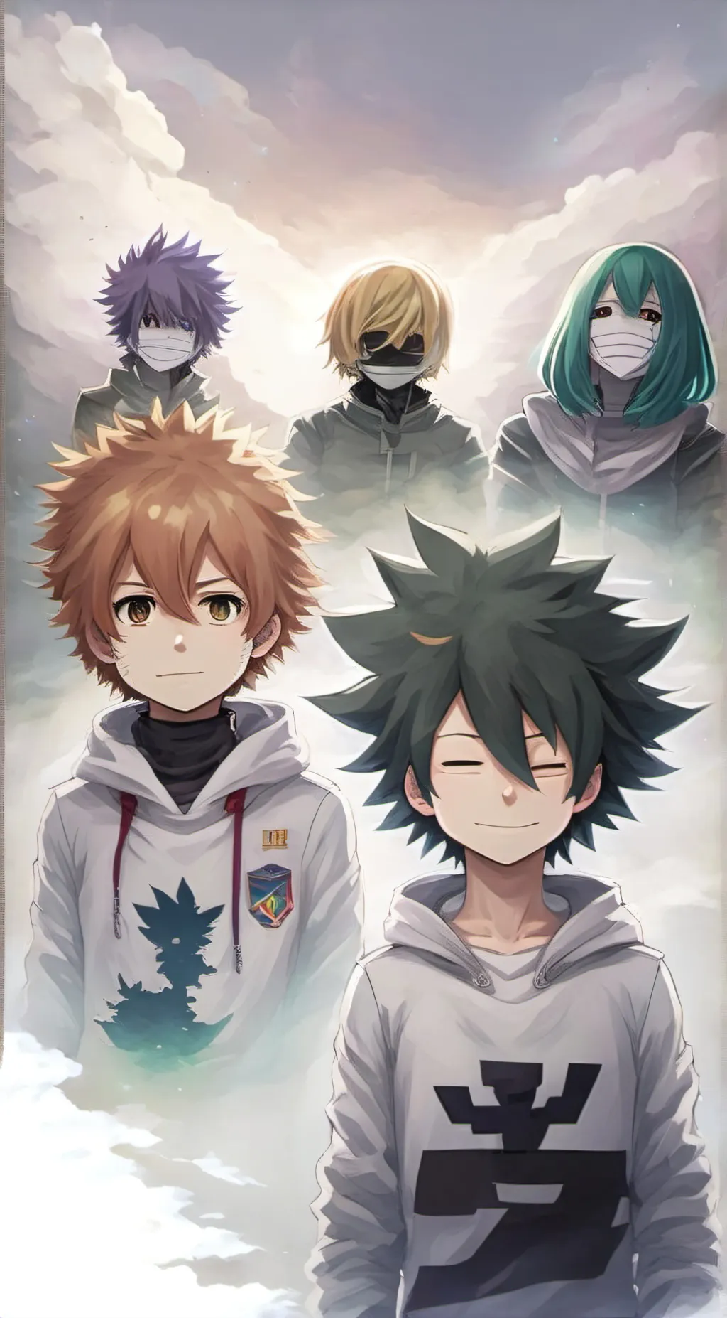 ai character: undertale and mha background