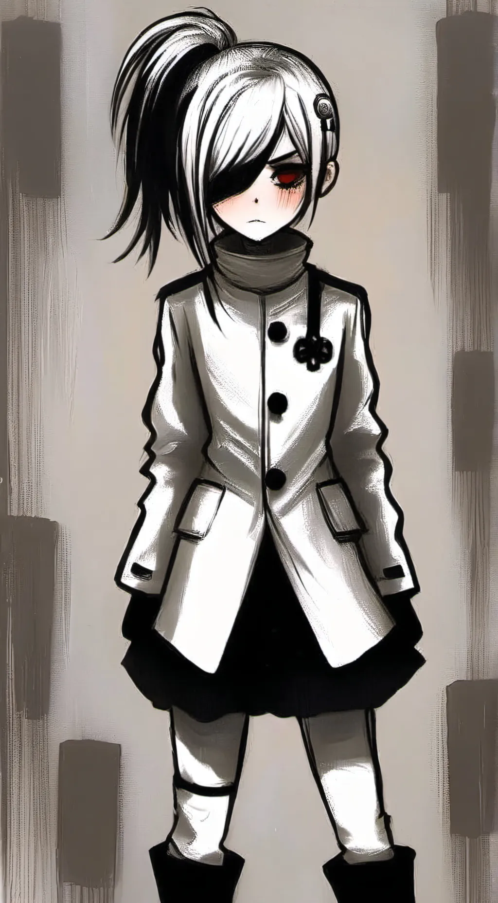 ai character: Scissor. background