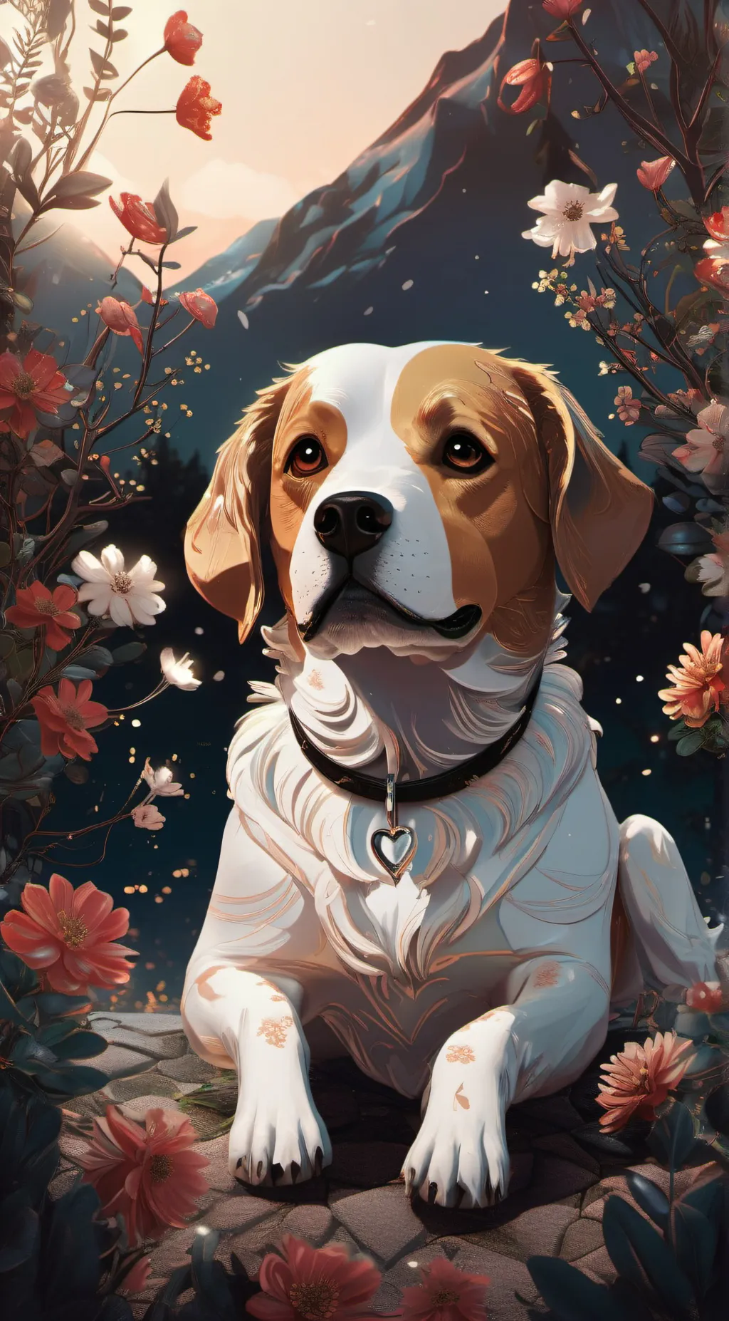 ai character: iceberg  background