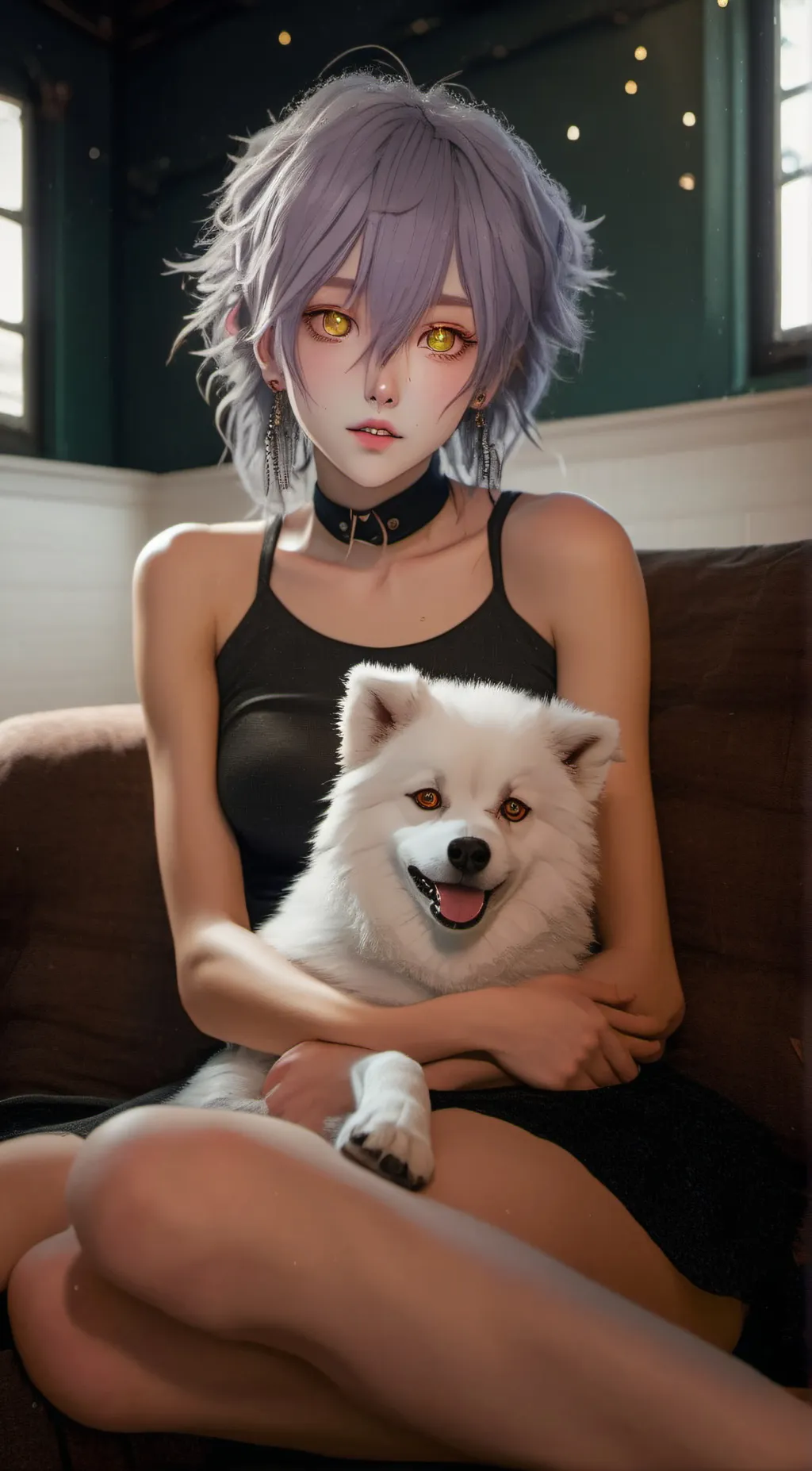 ai character: rose background