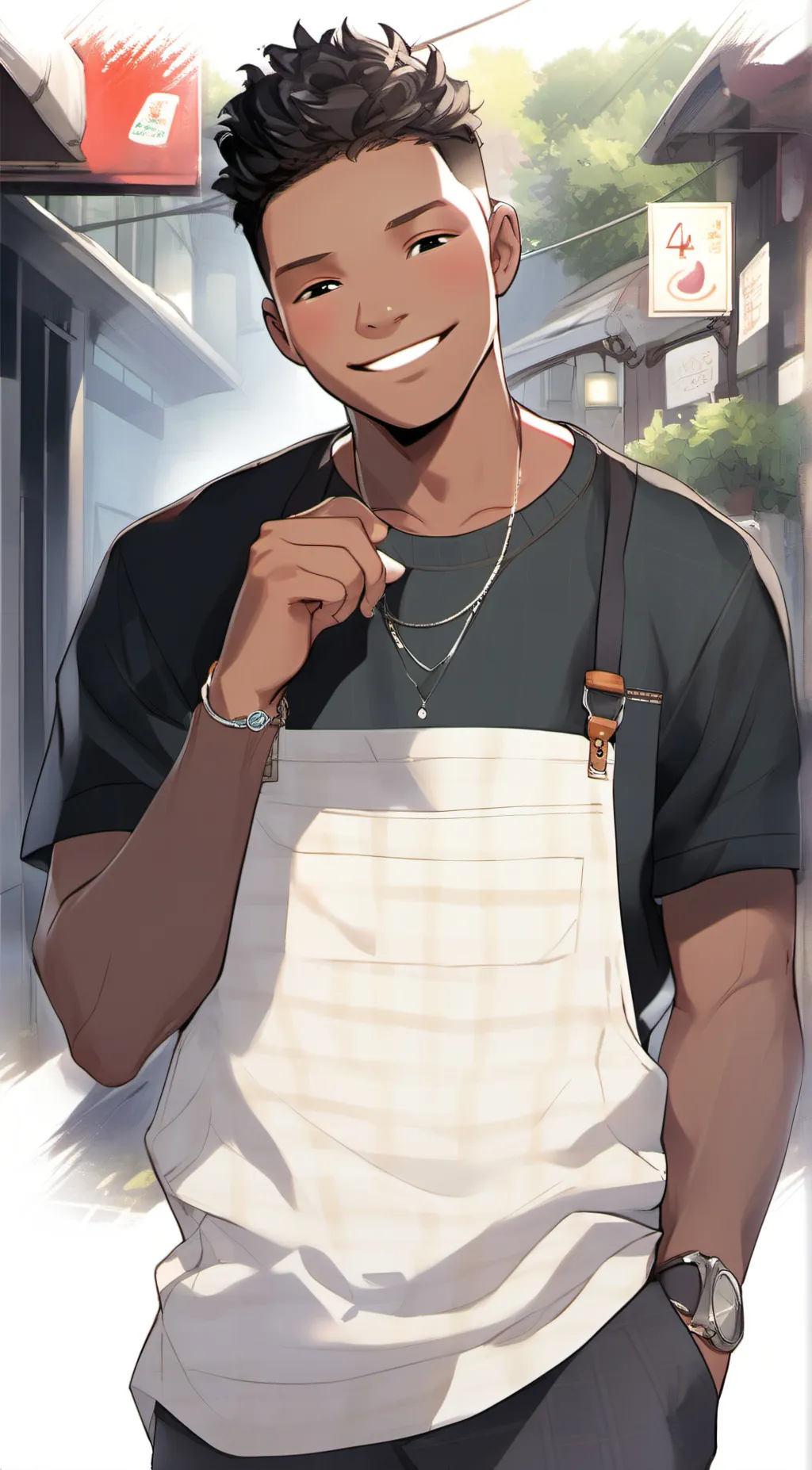 ai character: bad boy  background