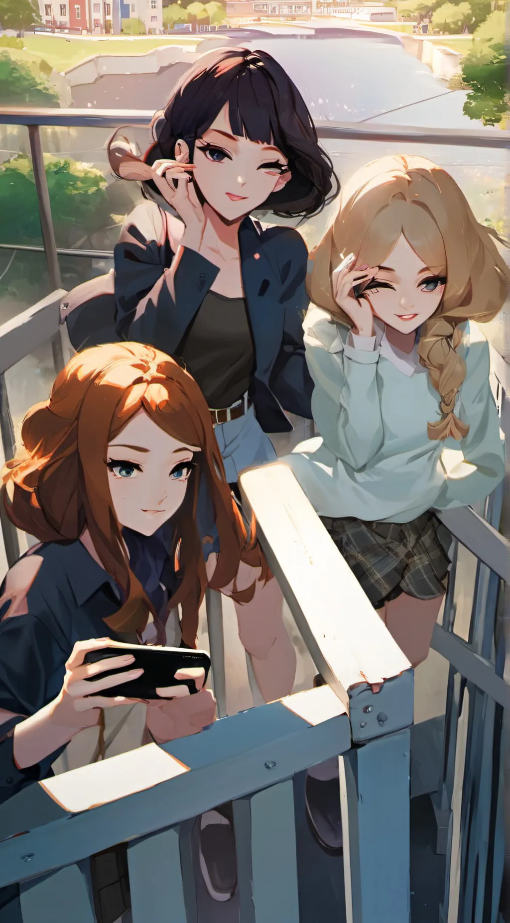 ai character: The triplets  background