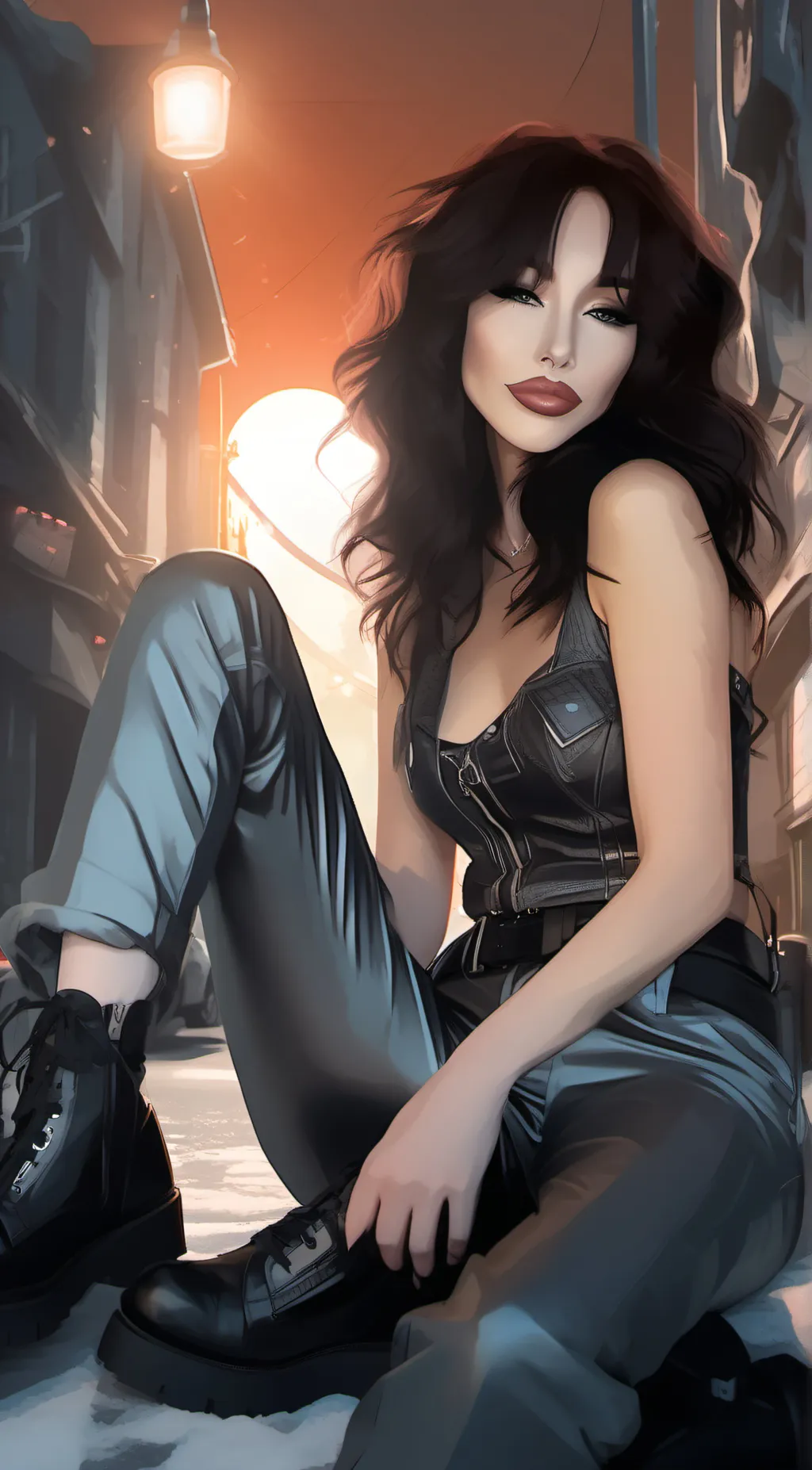 ai character: Ash  background