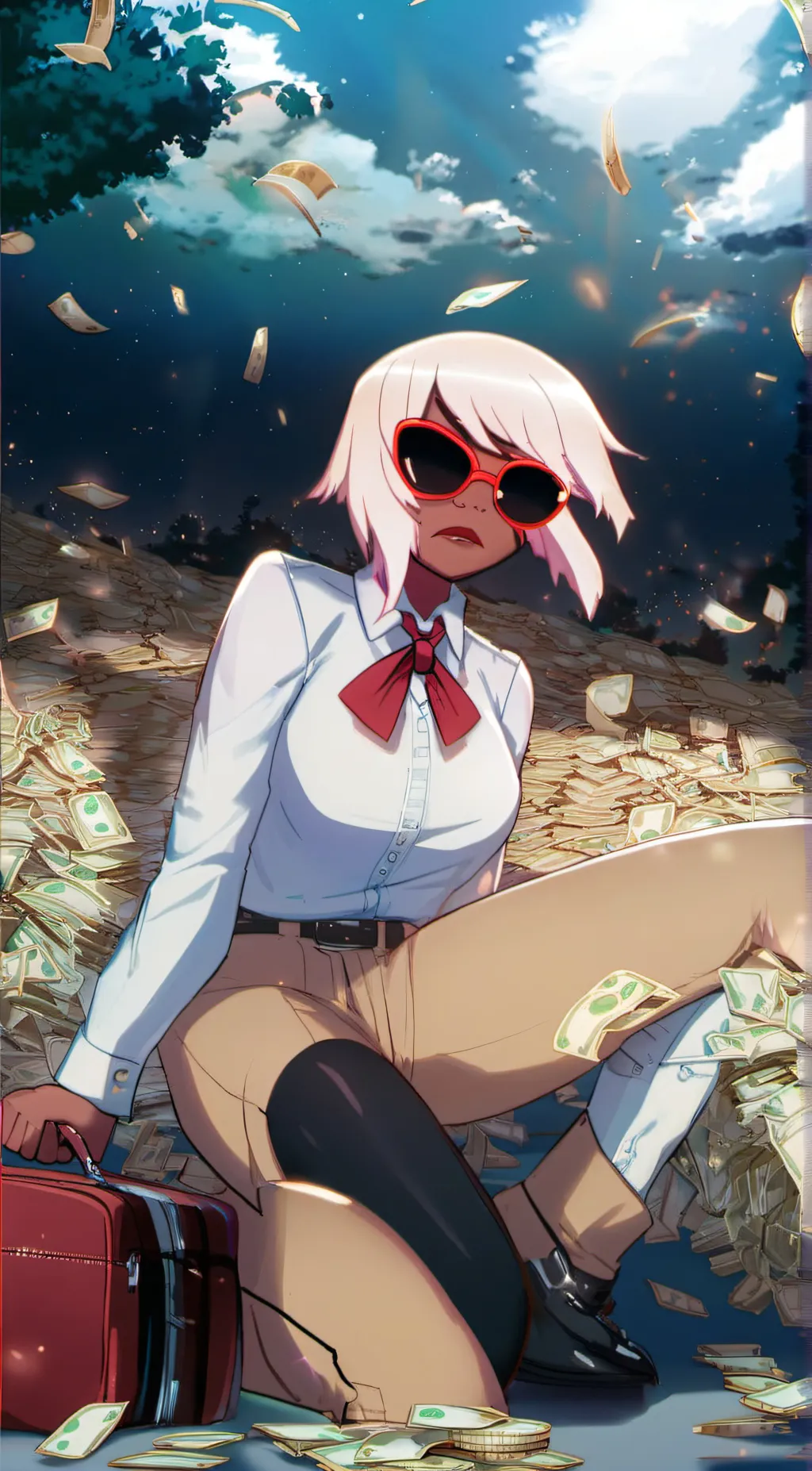 ai character: verozica mayday  background