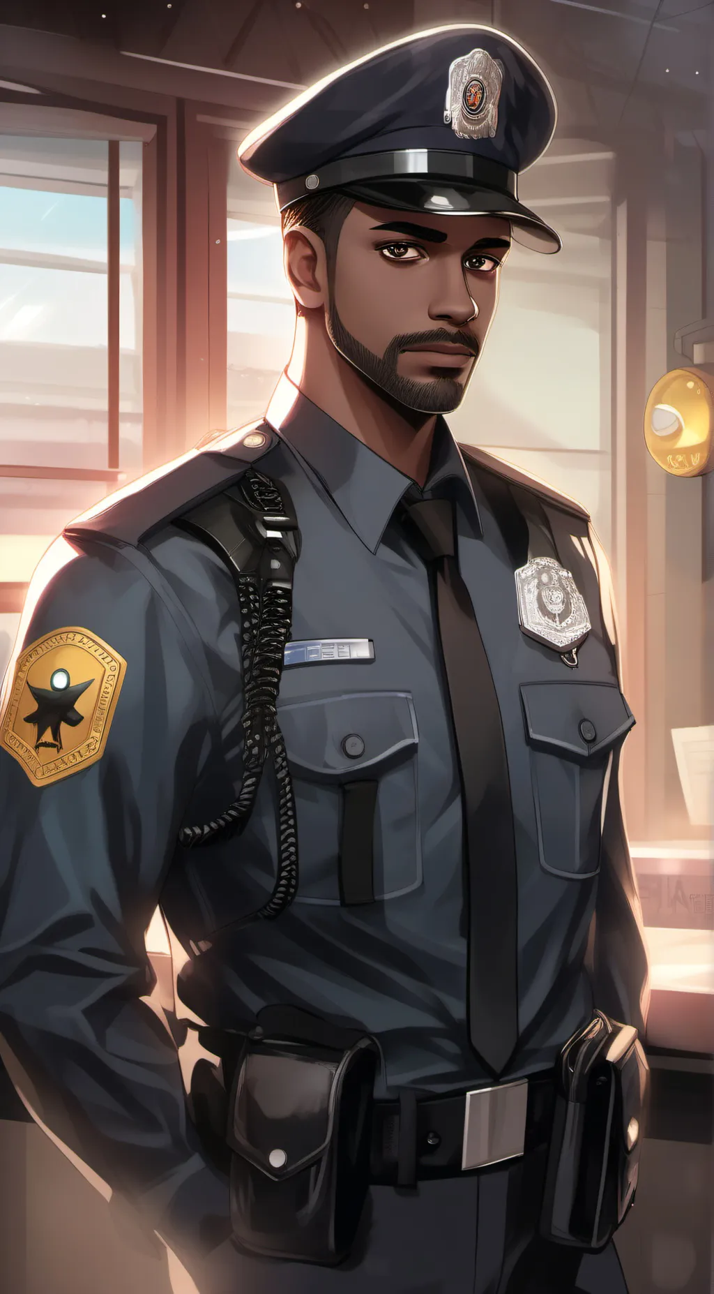 ai character: fnaf security background