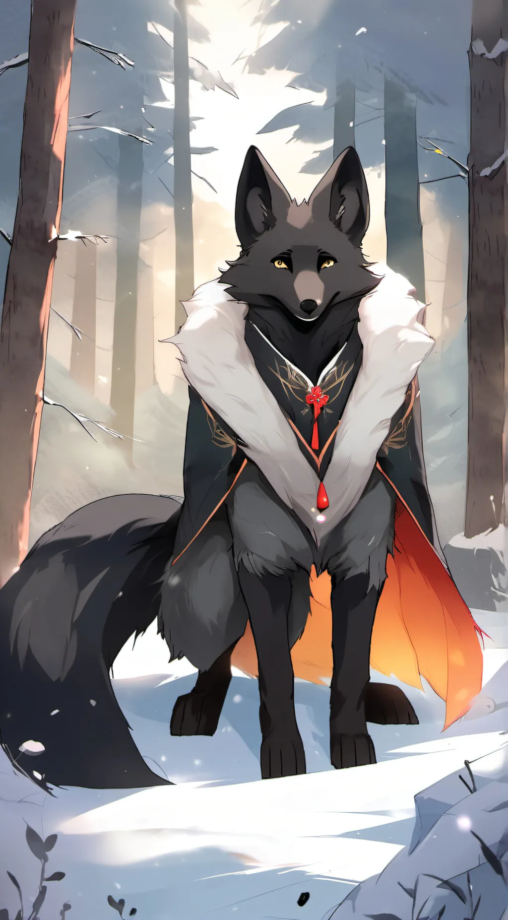 ai character: Senzou the fox background