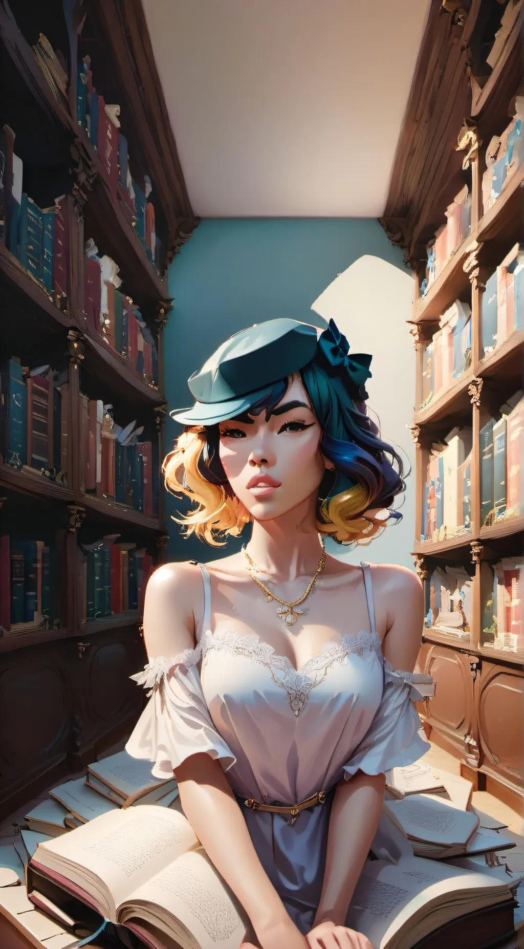 ai character: Japanese teacher  background