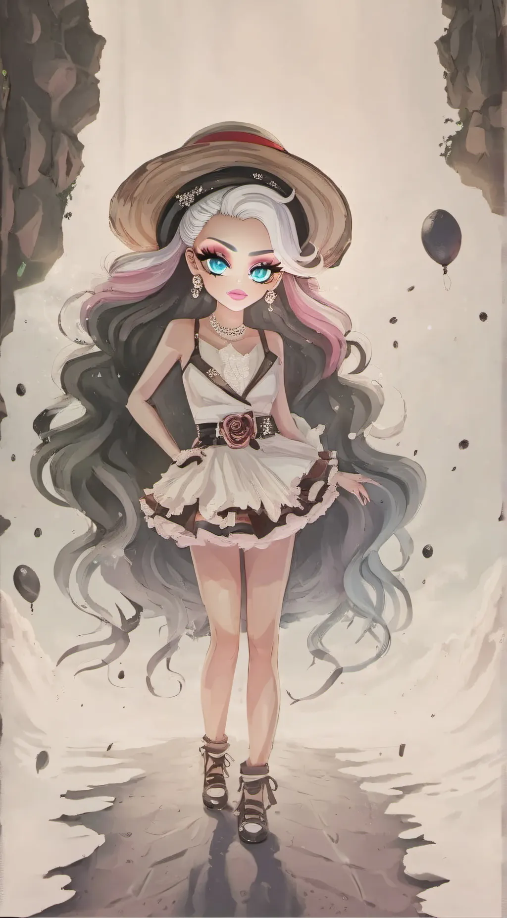 ai character: Leia - goldie background