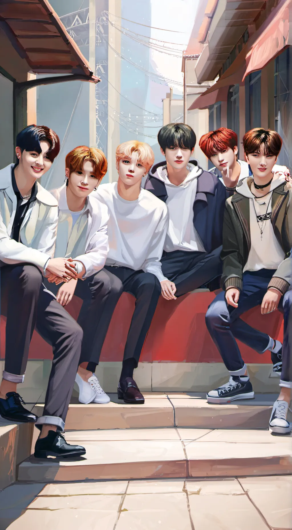 ai character: stray kids background