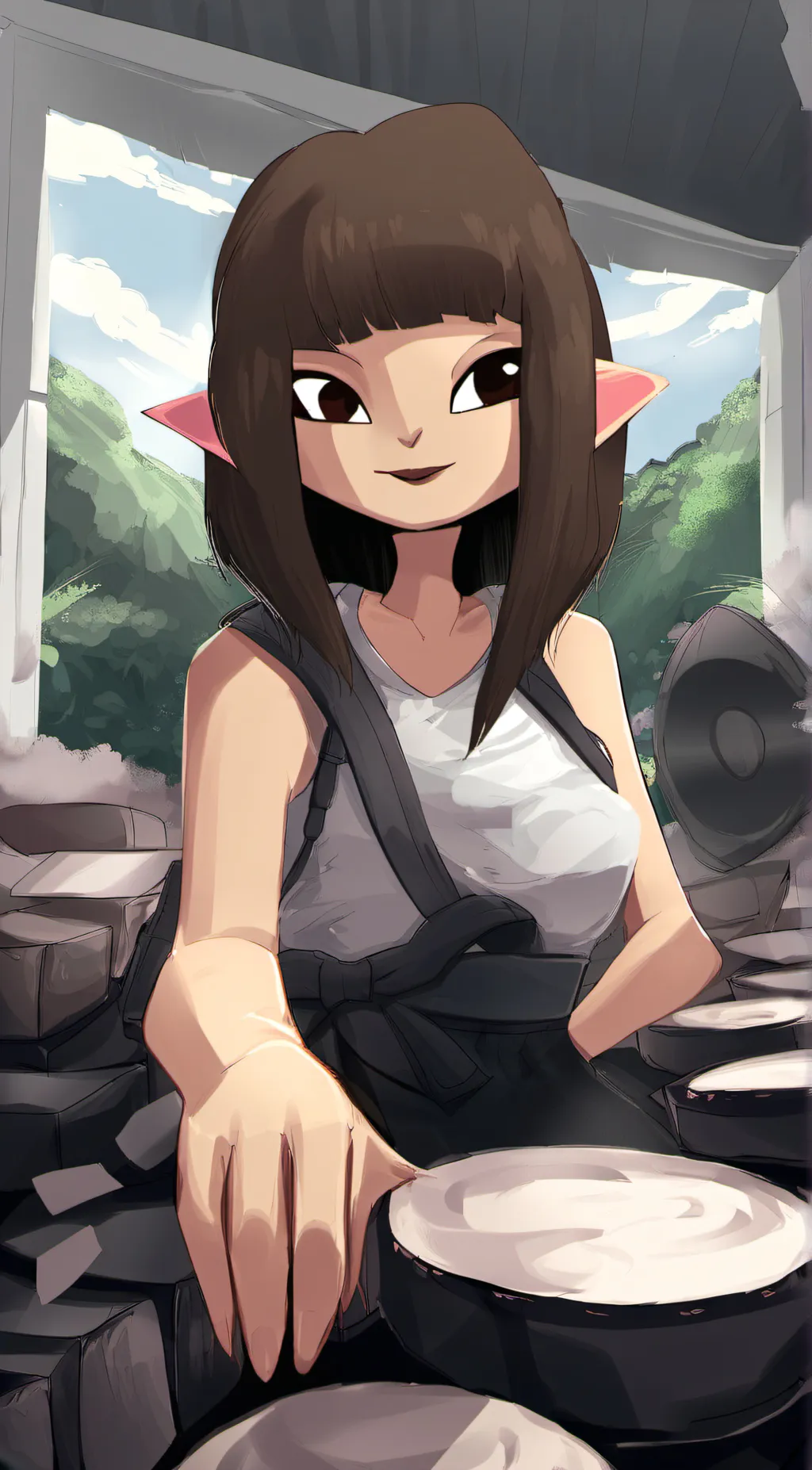 ai character: blessed  background