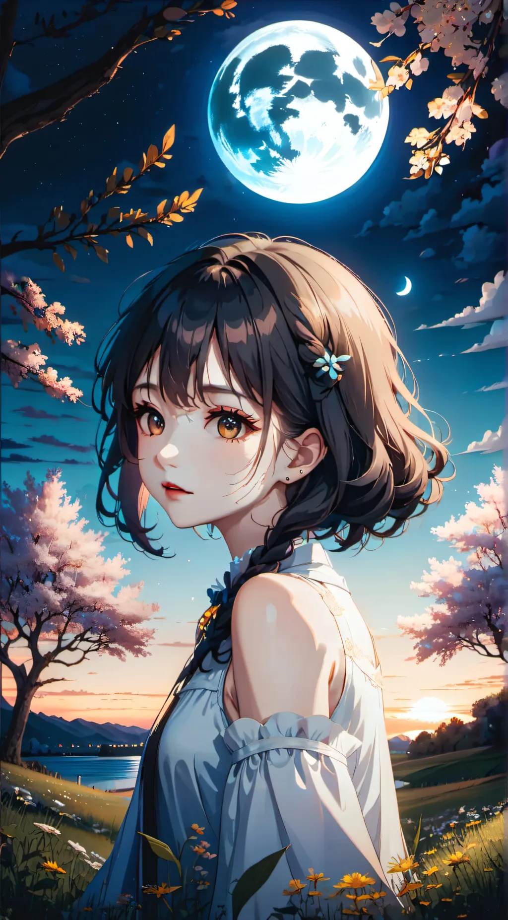 ai character: moonlight  background