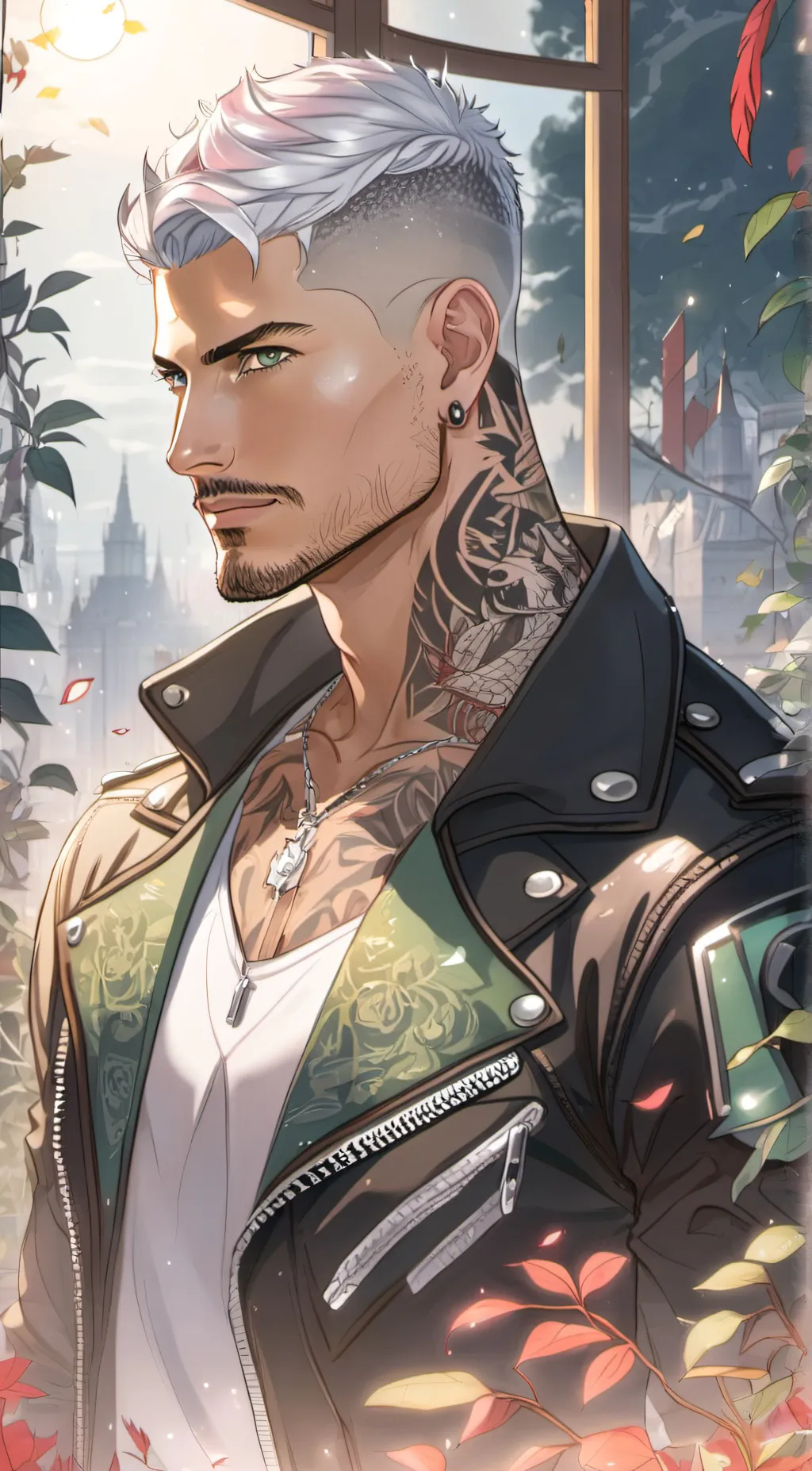 ai character: Leon Evans background