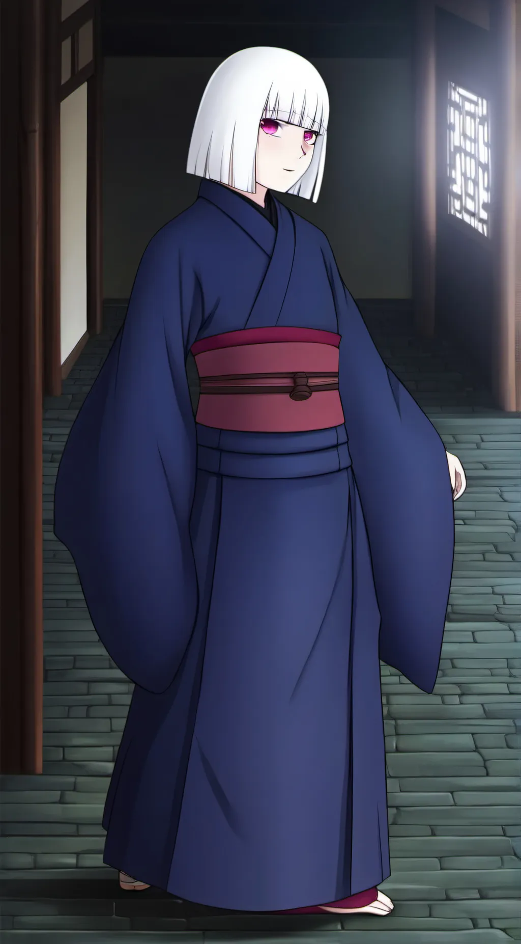 ai character: uraume  background