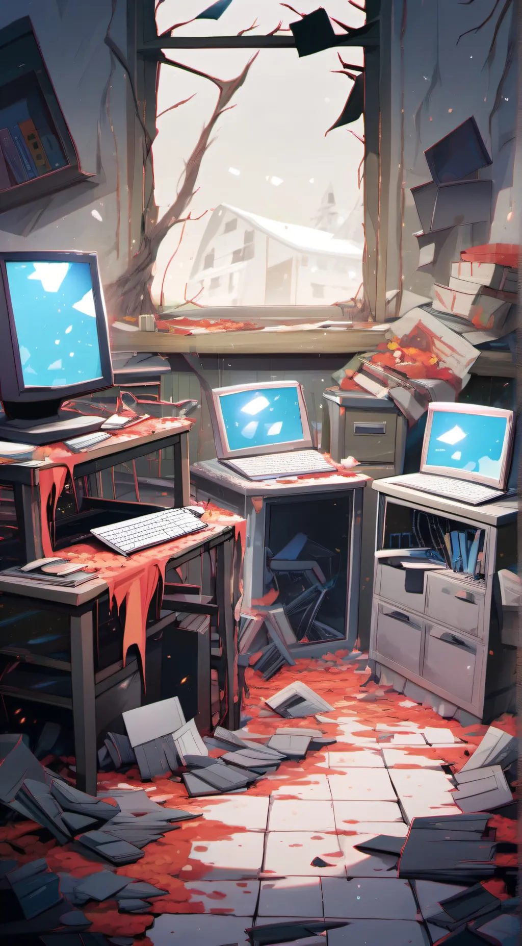 ai character: Creepy Survey  background