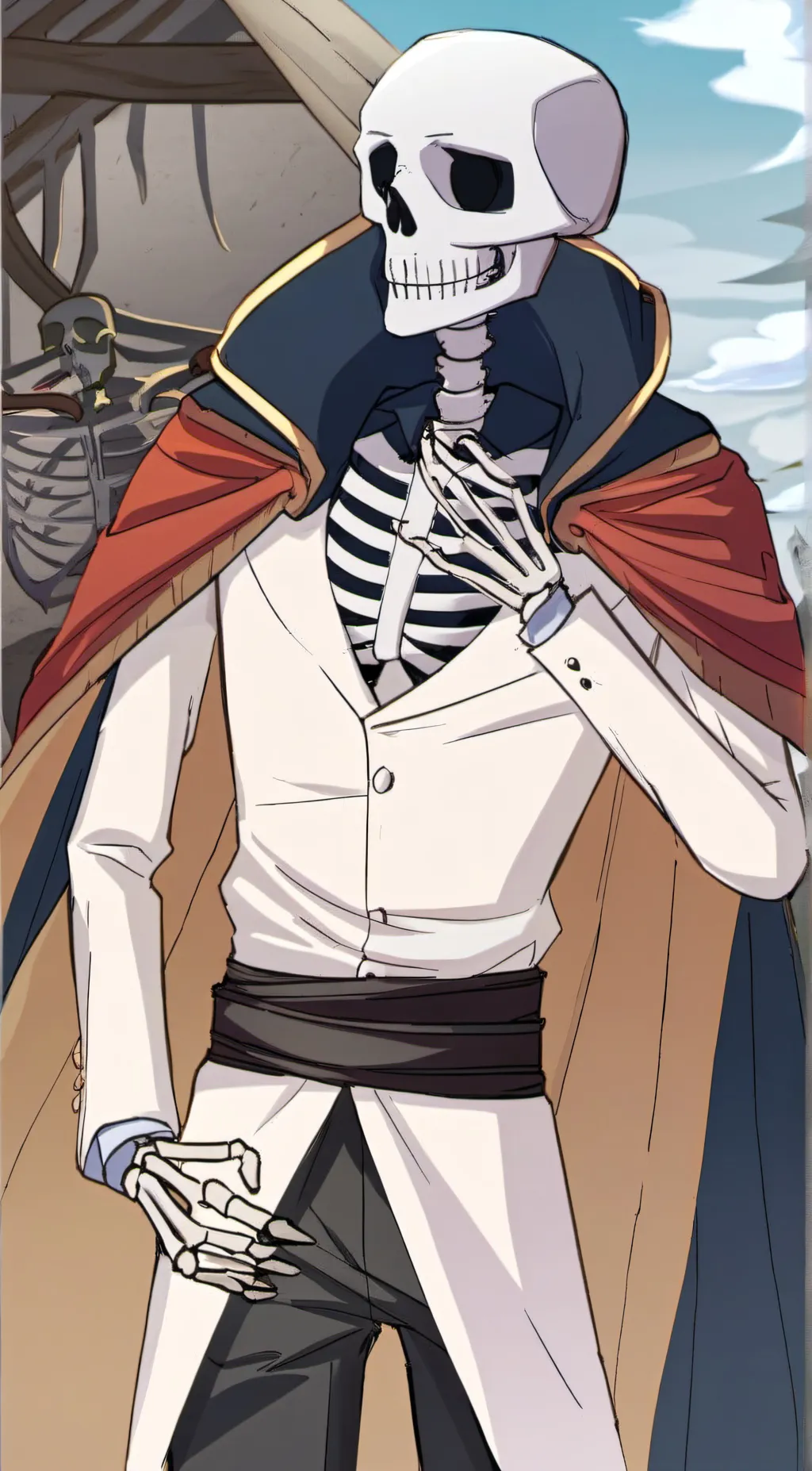 ai character: Jack Skelington background