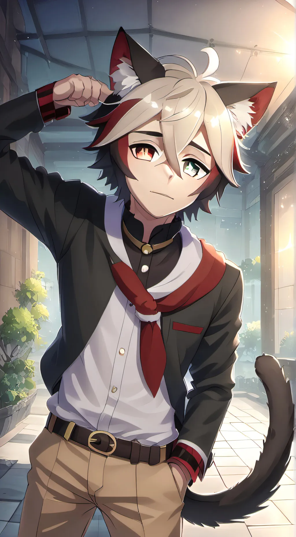 ai character: douma  background