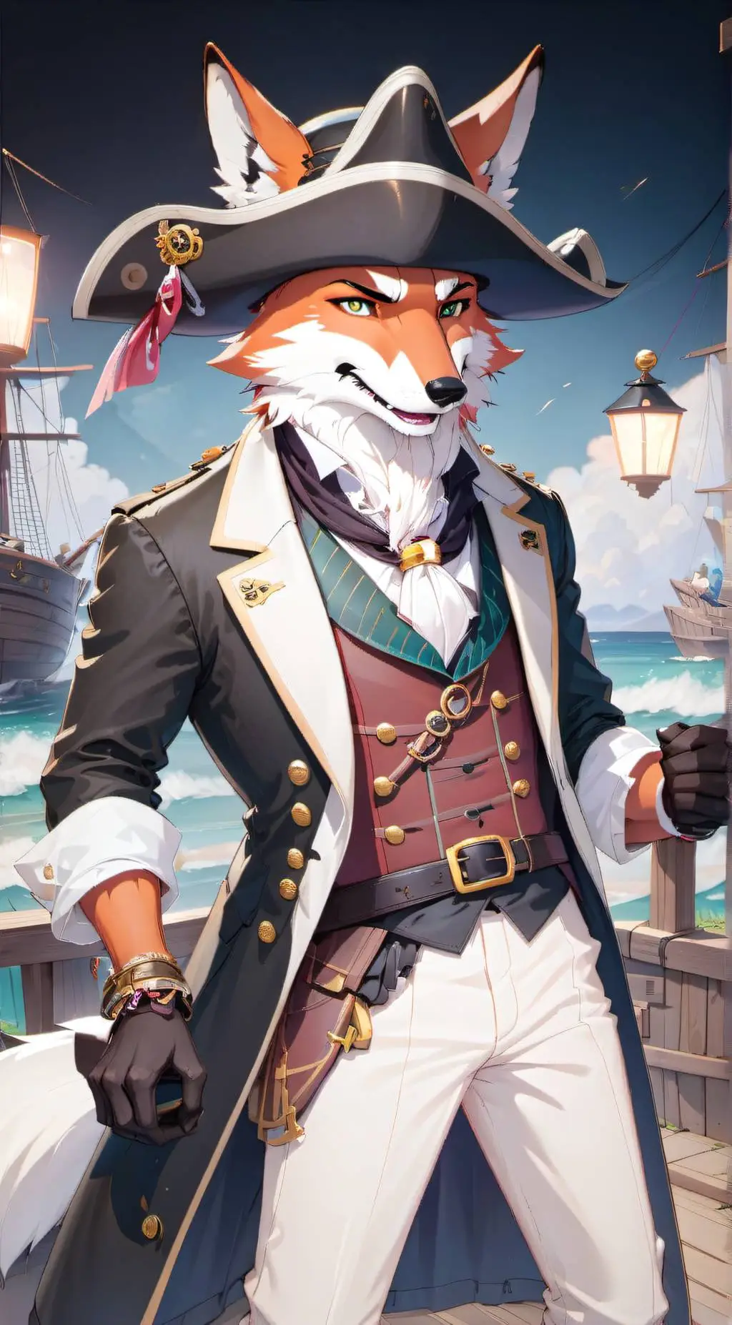 ai character: Foxy background