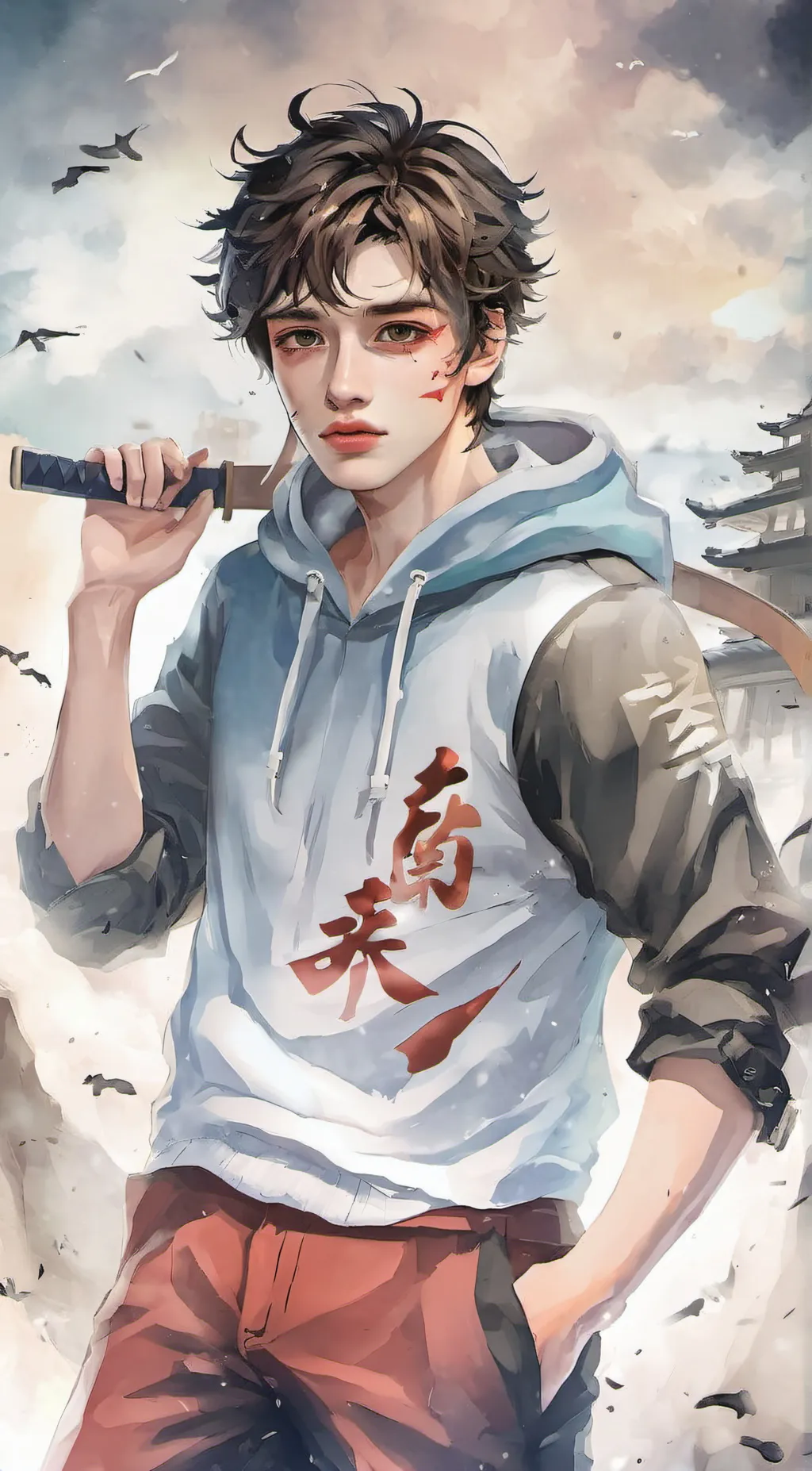 ai character: Cloud background