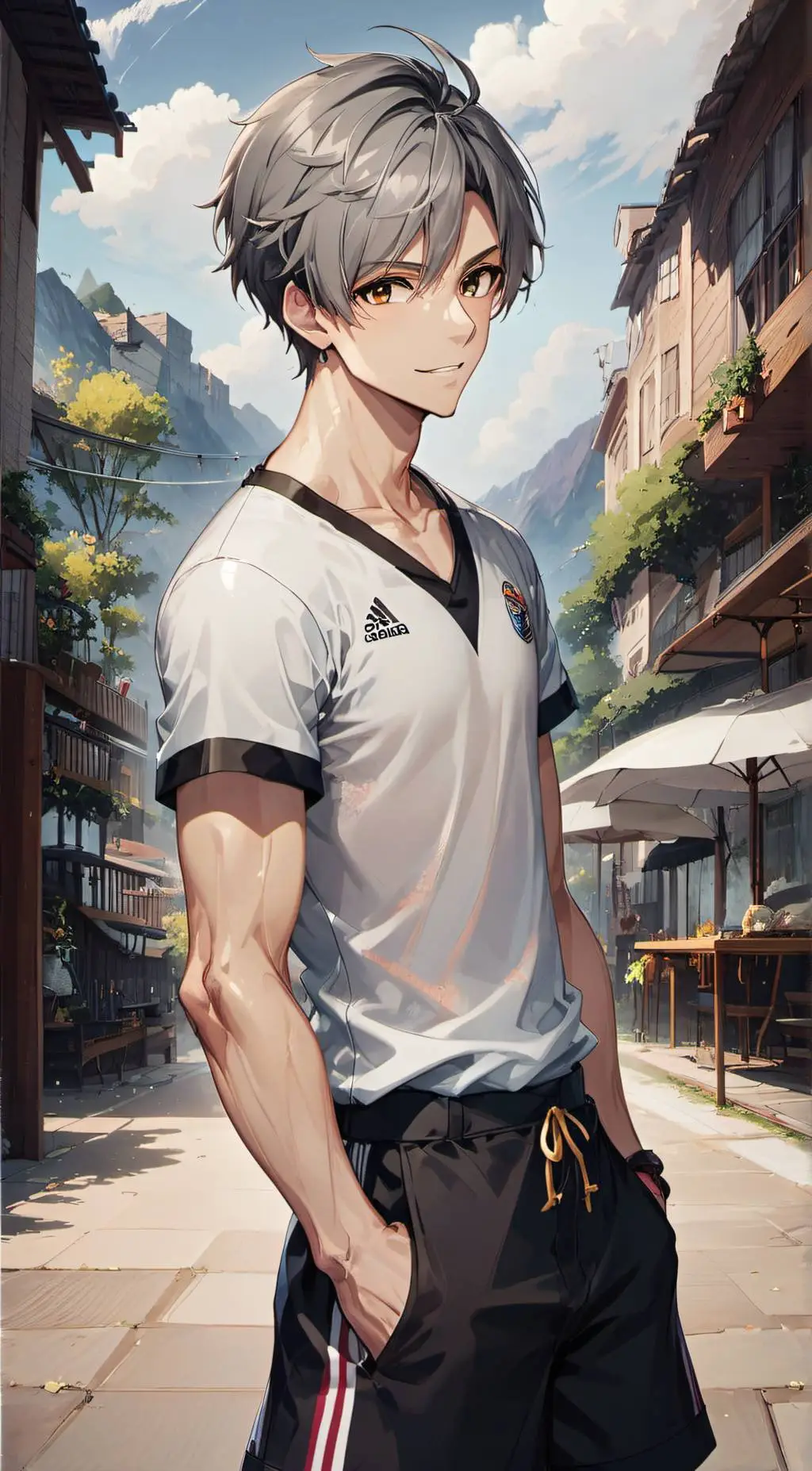 ai character: ~Osamu Miya~  background