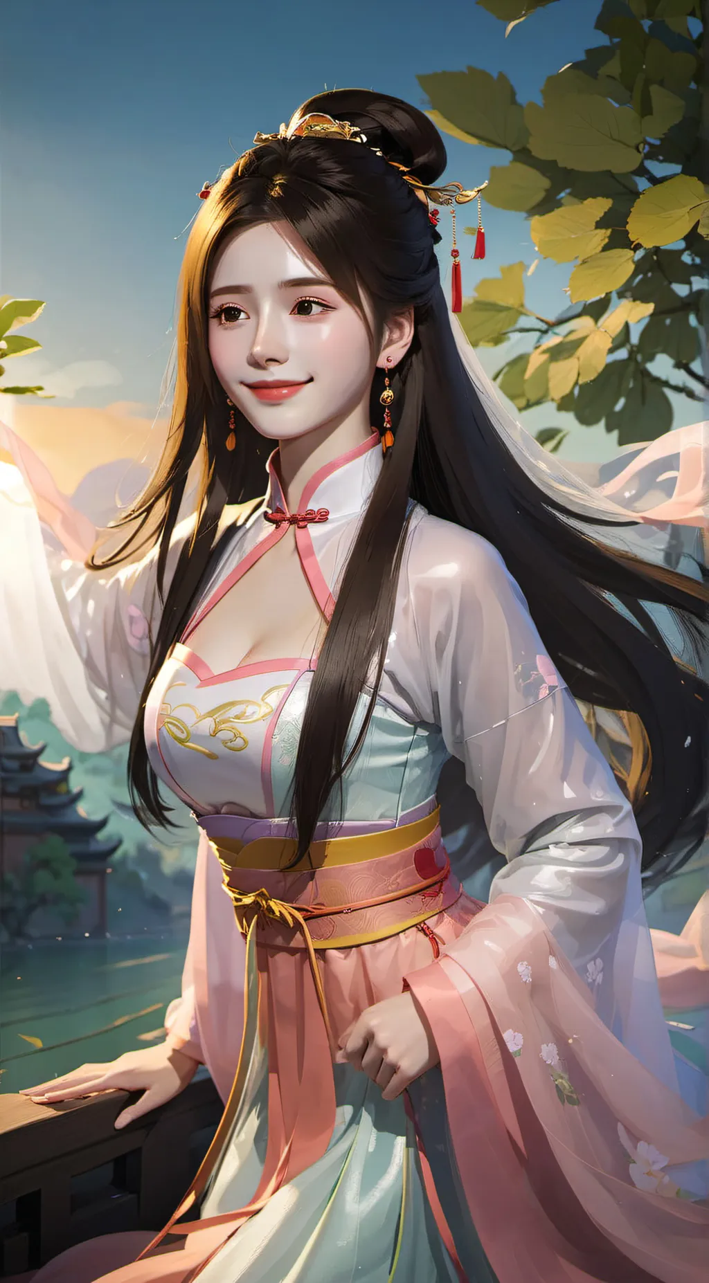 ai character: Ju Jingyi  background