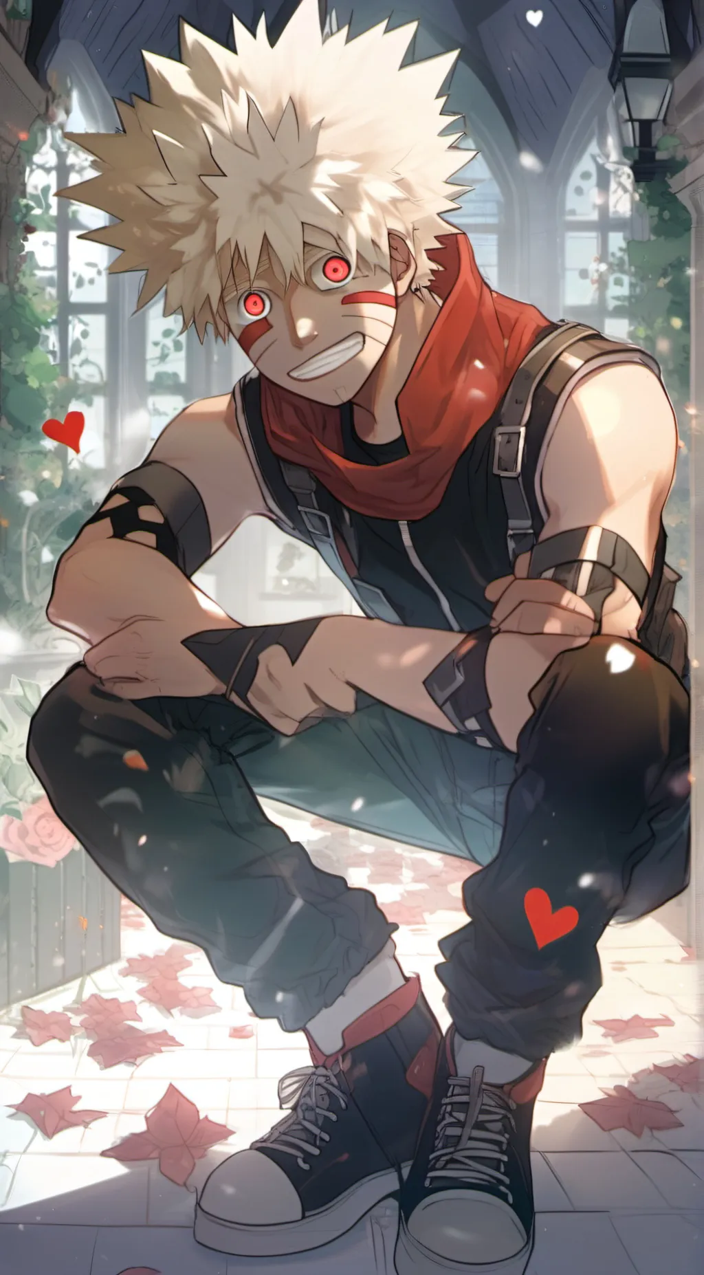 ai character: bakugou  background