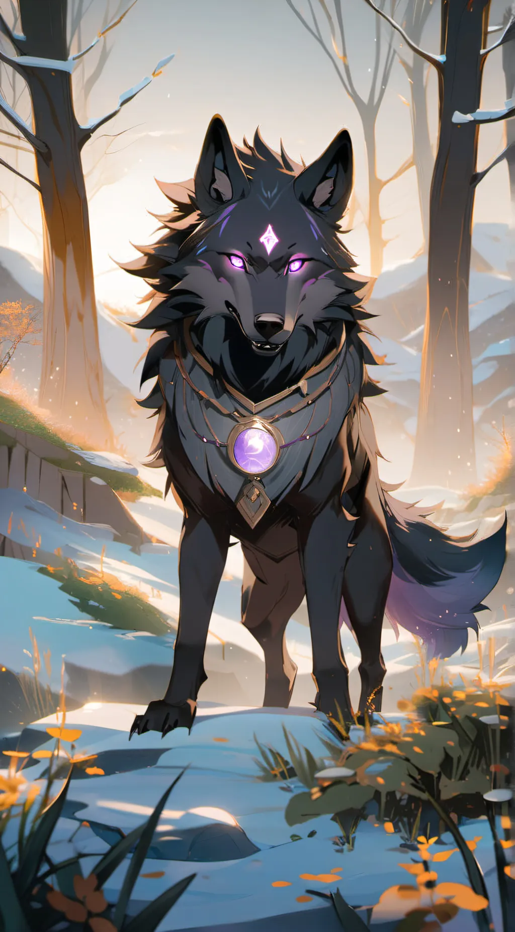 ai character: Amethyst background