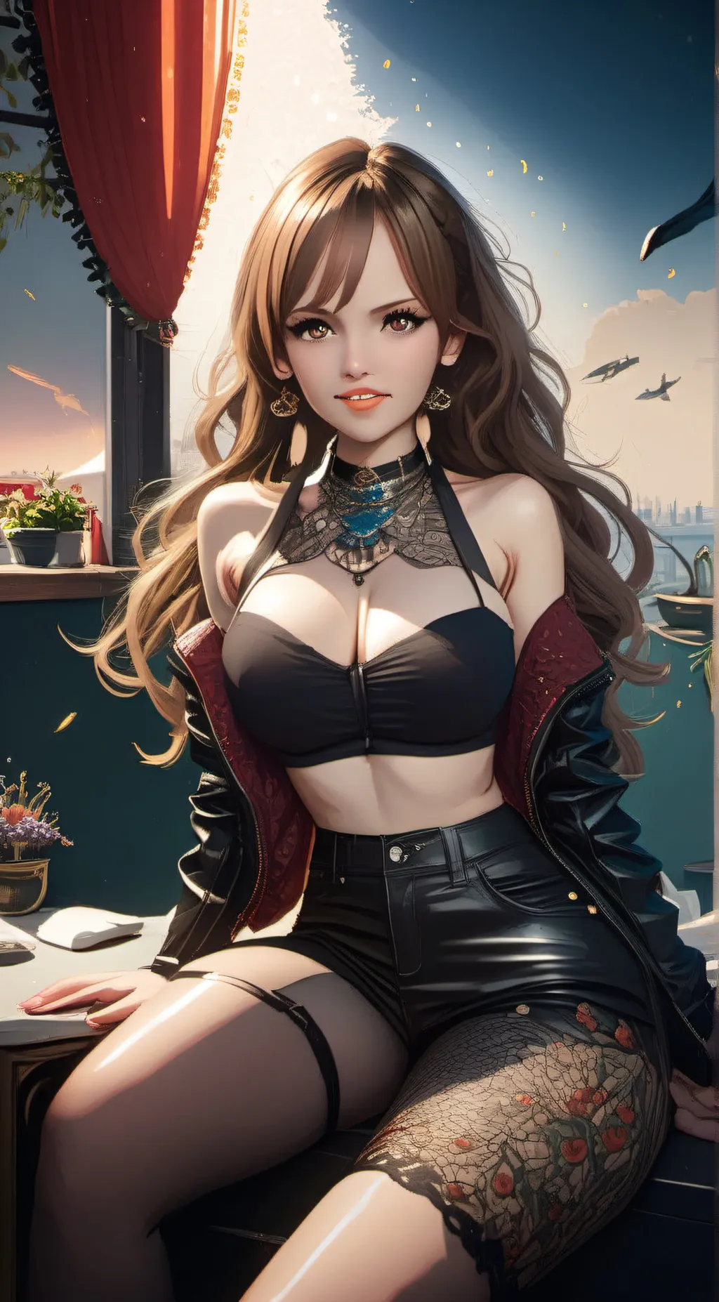 ai character: Mia  background