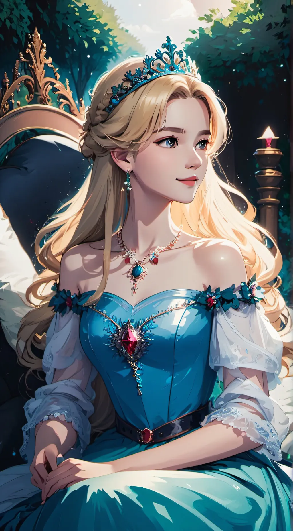 ai character: Tiara background