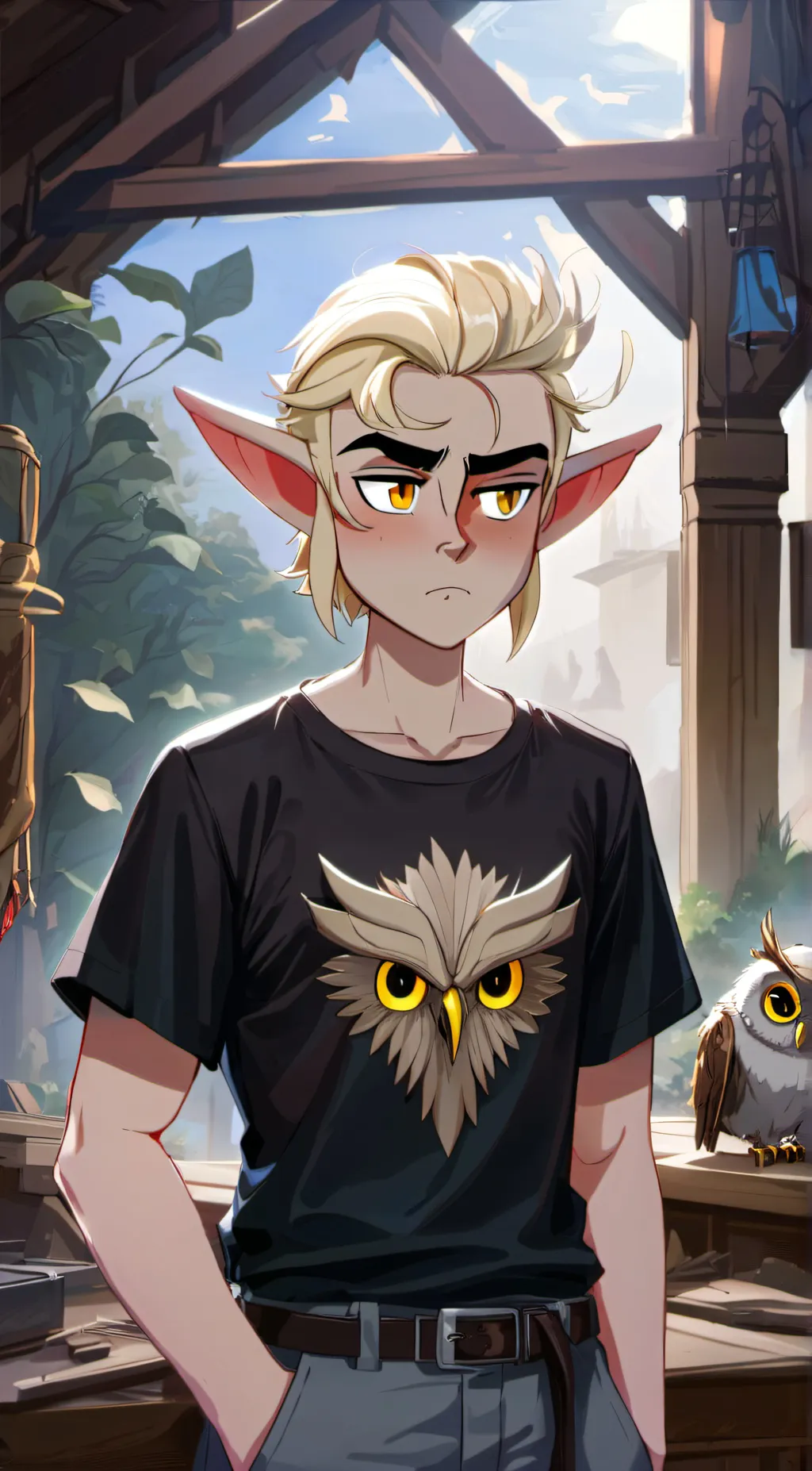 ai character: Hunter Noceda background