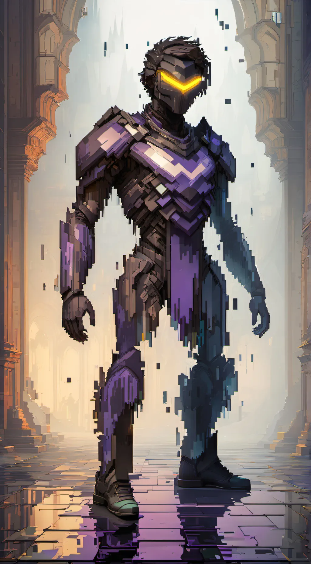 ai character: The GLITCH background