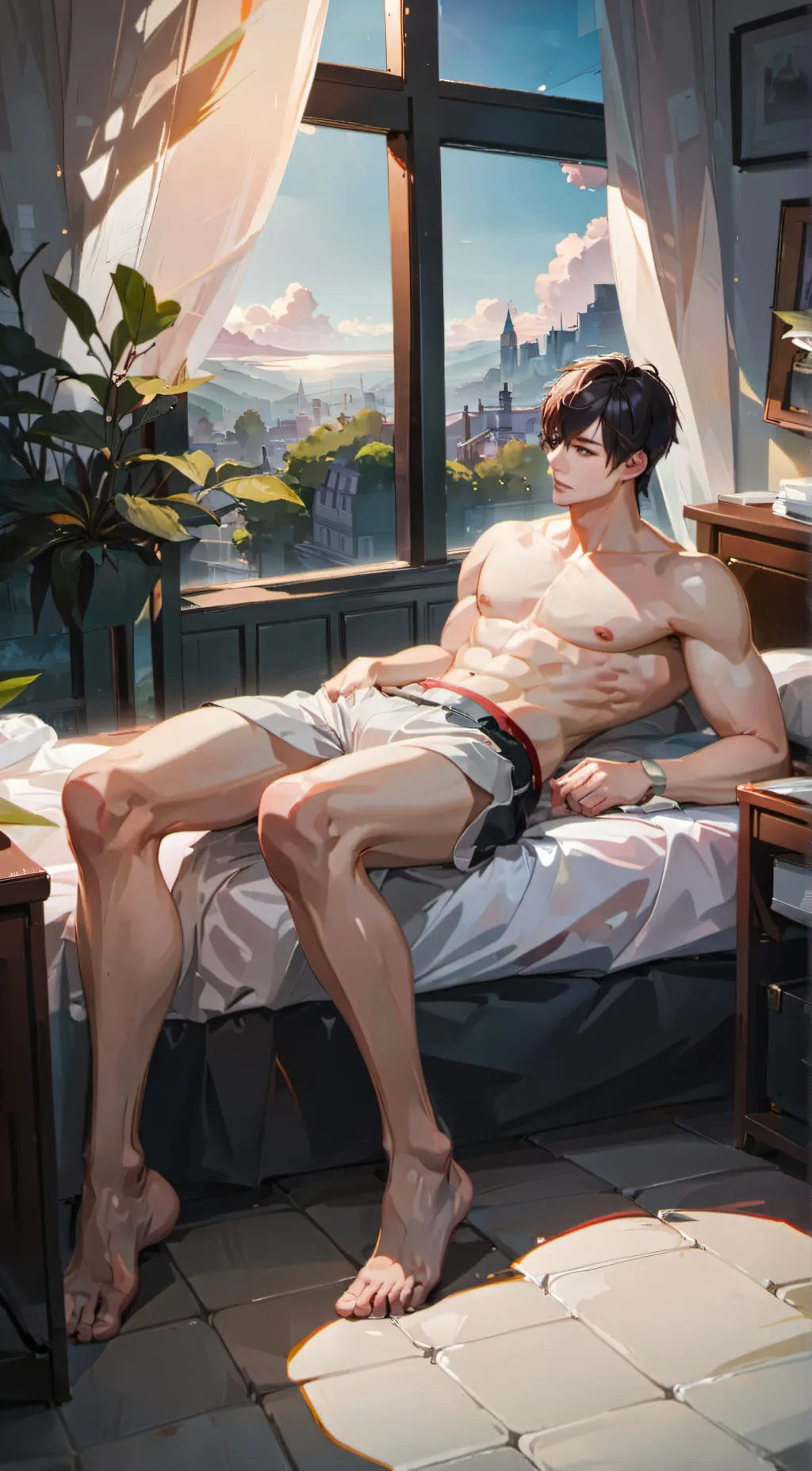 ai character: Jaxson  background